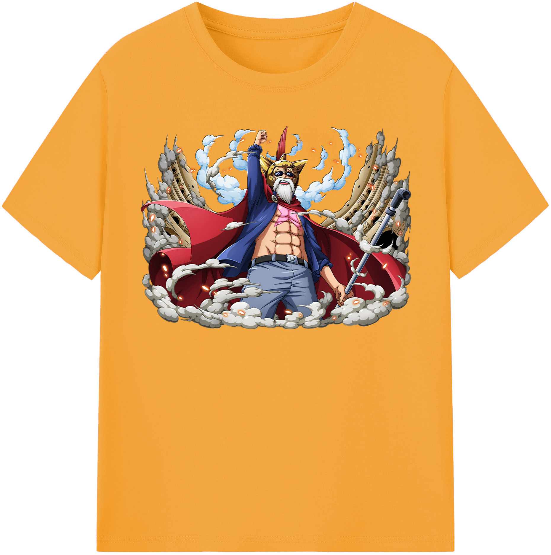 ワンピース モンキー・D・ルフィ ONE PIECE Monkey D. Luffy 綿100％半袖Tシャツ（フロントプリント）
