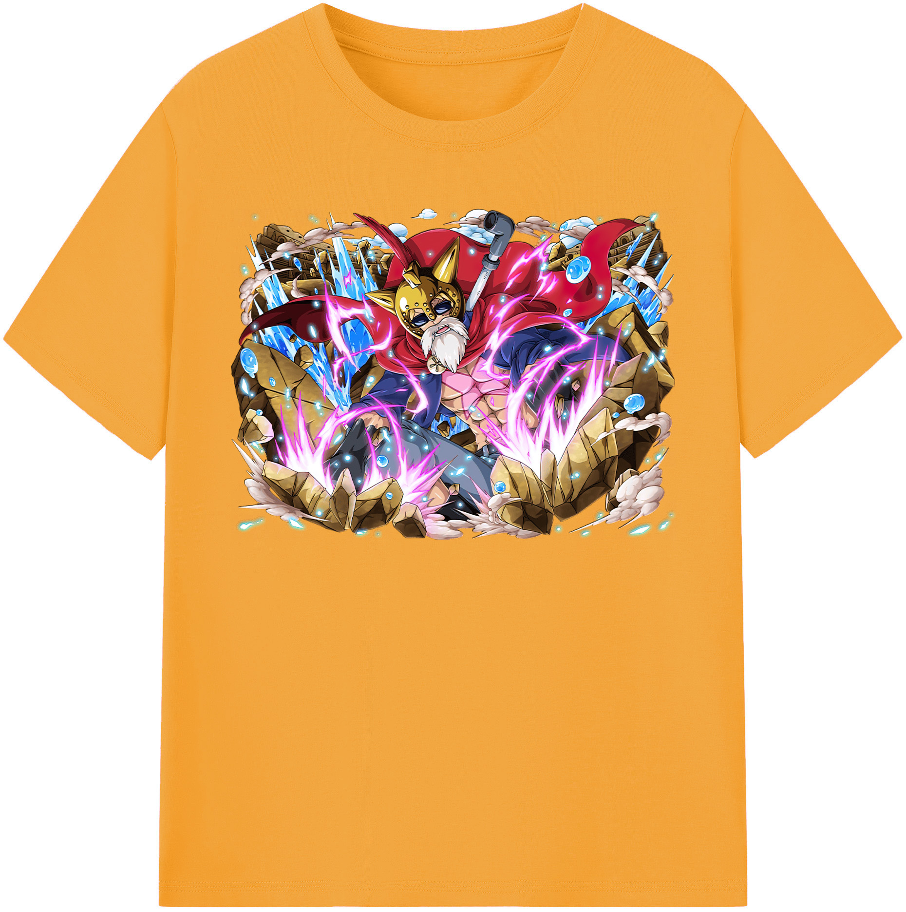 ワンピース モンキー・D・ルフィ ONE PIECE Monkey D. Luffy 綿100％半袖Tシャツ（フロントプリント）