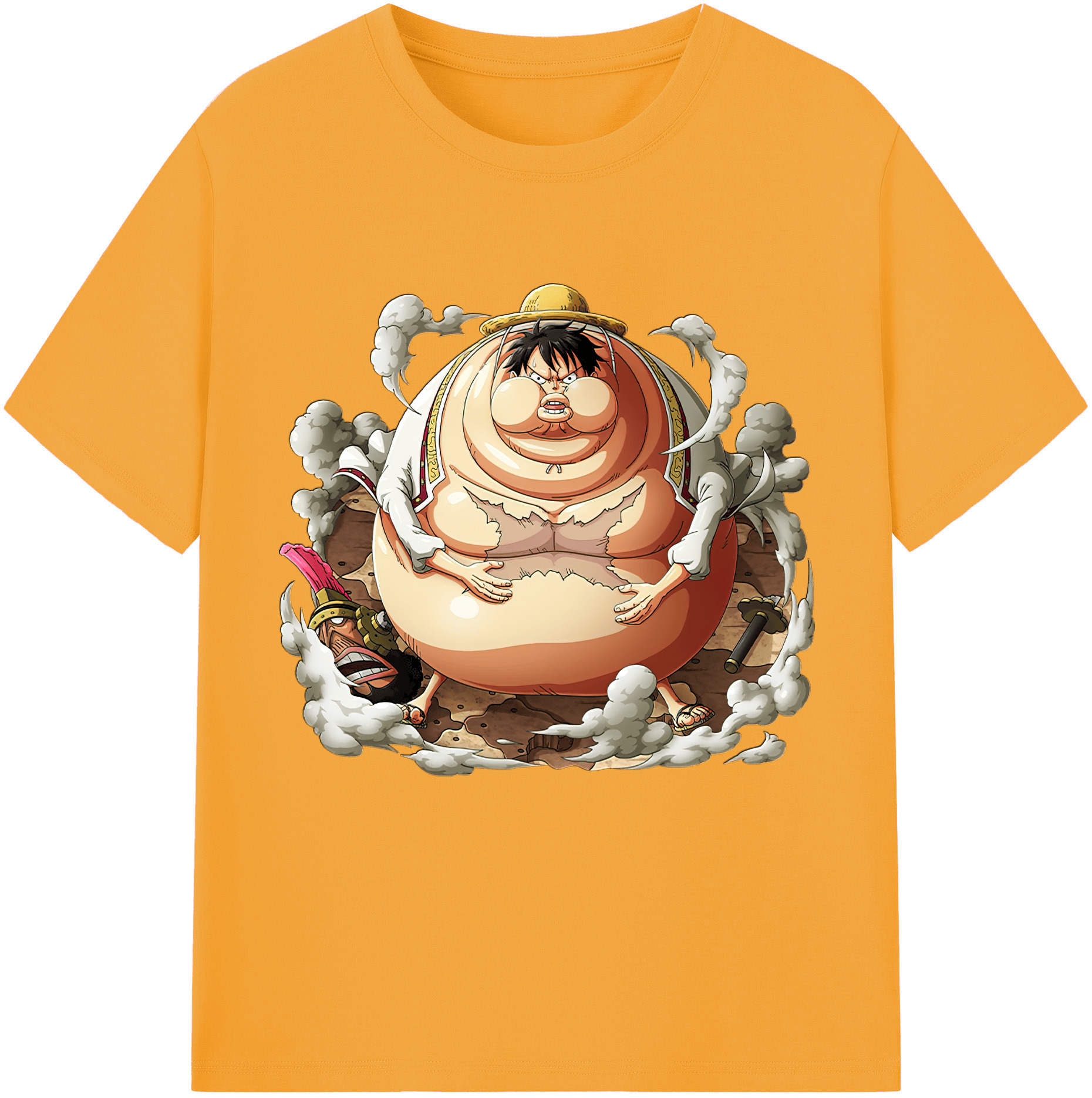 ワンピース モンキー・D・ルフィ ONE PIECE Monkey D. Luffy 綿100％半袖Tシャツ（フロントプリント）