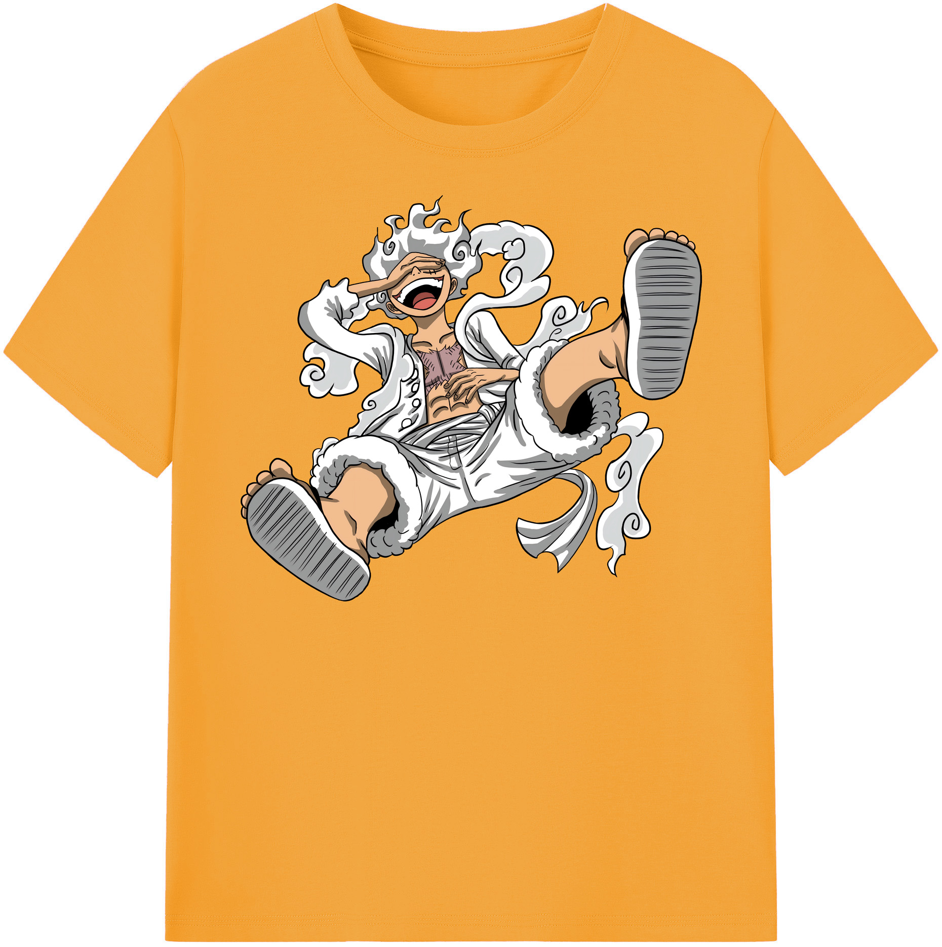 ワンピース モンキー・D・ルフィ ONE PIECE Monkey D. Luffy 綿100％半袖Tシャツ（フロントプリント）
