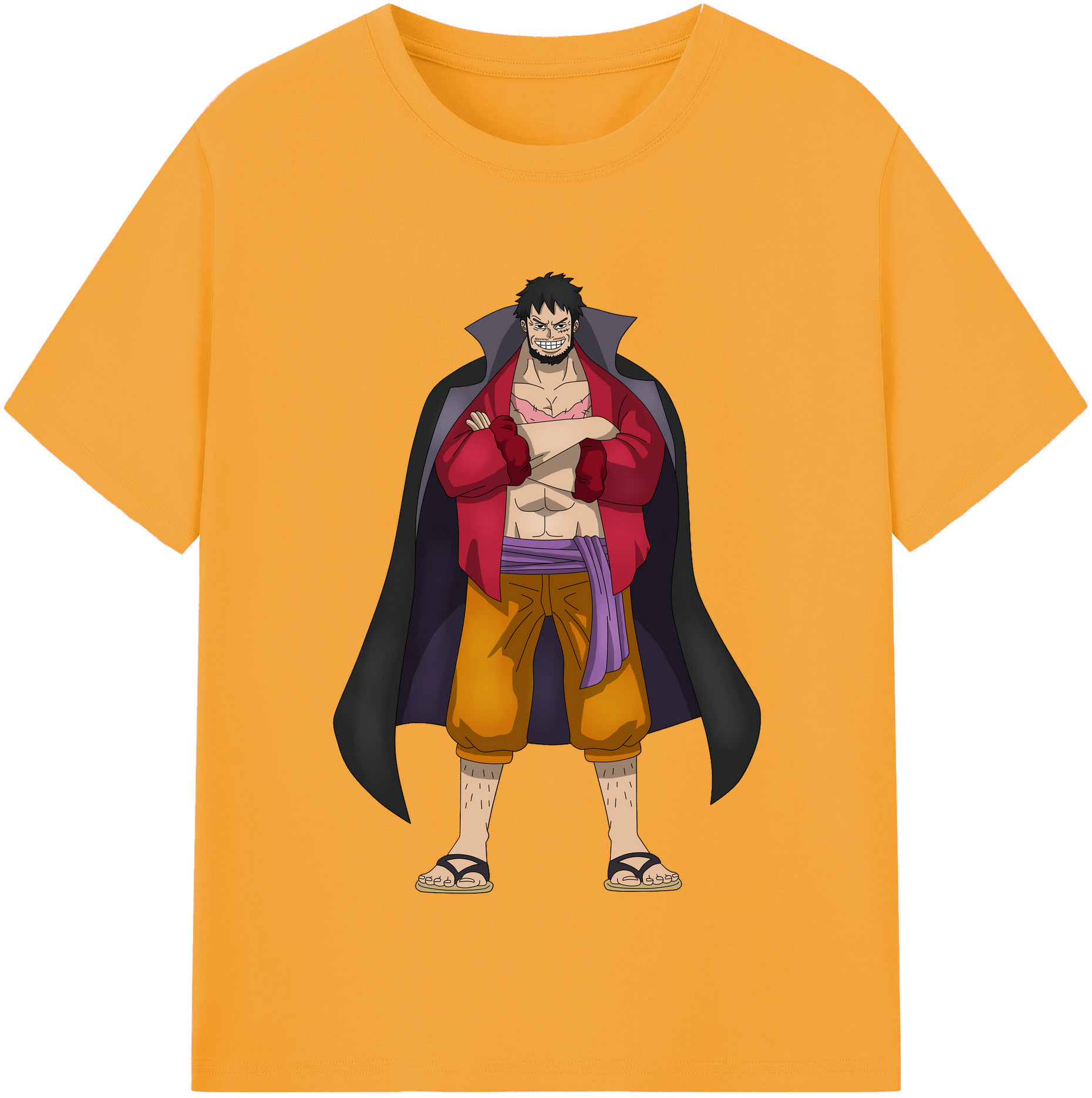 ワンピース モンキー・D・ルフィ ONE PIECE Monkey D. Luffy 綿100％半袖Tシャツ（フロントプリント）