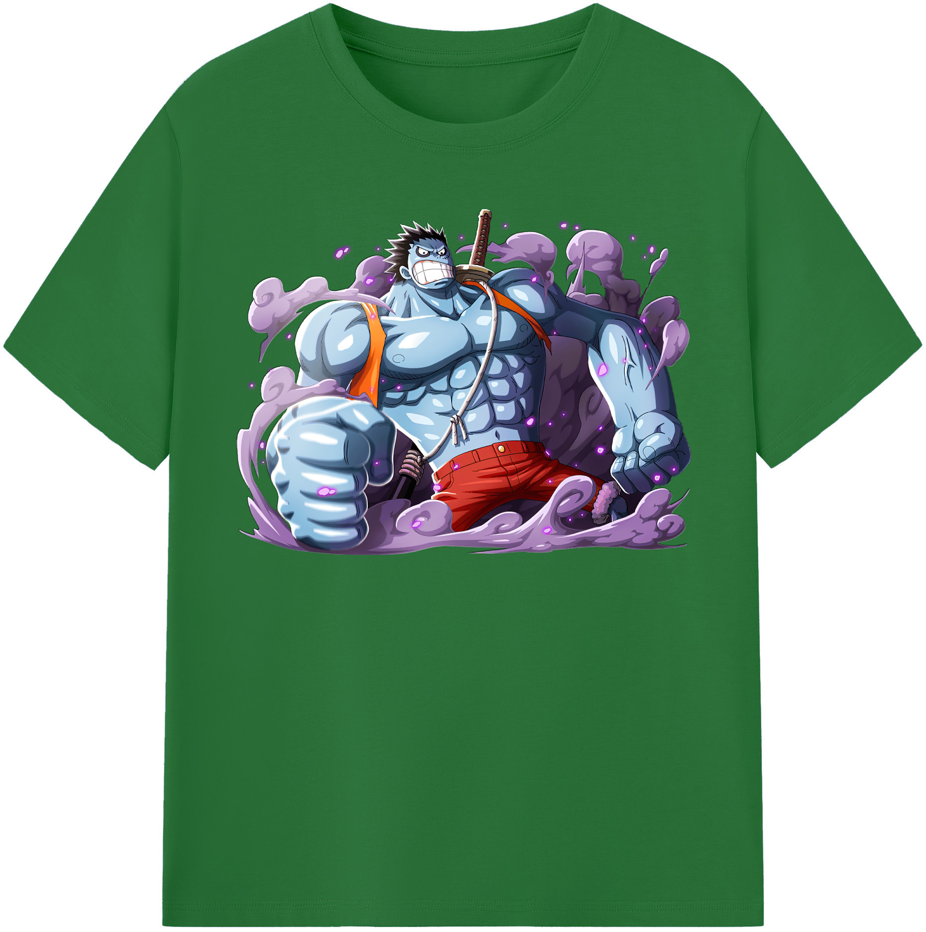 ワンピース モンキー・D・ルフィ ONE PIECE Monkey D. Luffy 綿100％半袖Tシャツ（フロントプリント）