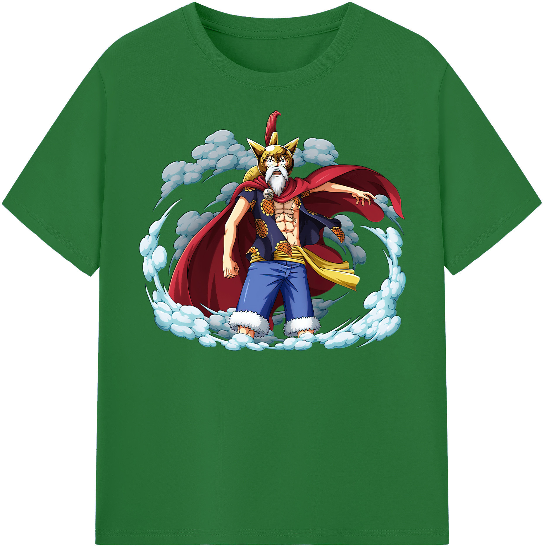 ワンピース モンキー・D・ルフィ ONE PIECE Monkey D. Luffy 綿100％半袖Tシャツ（フロントプリント）