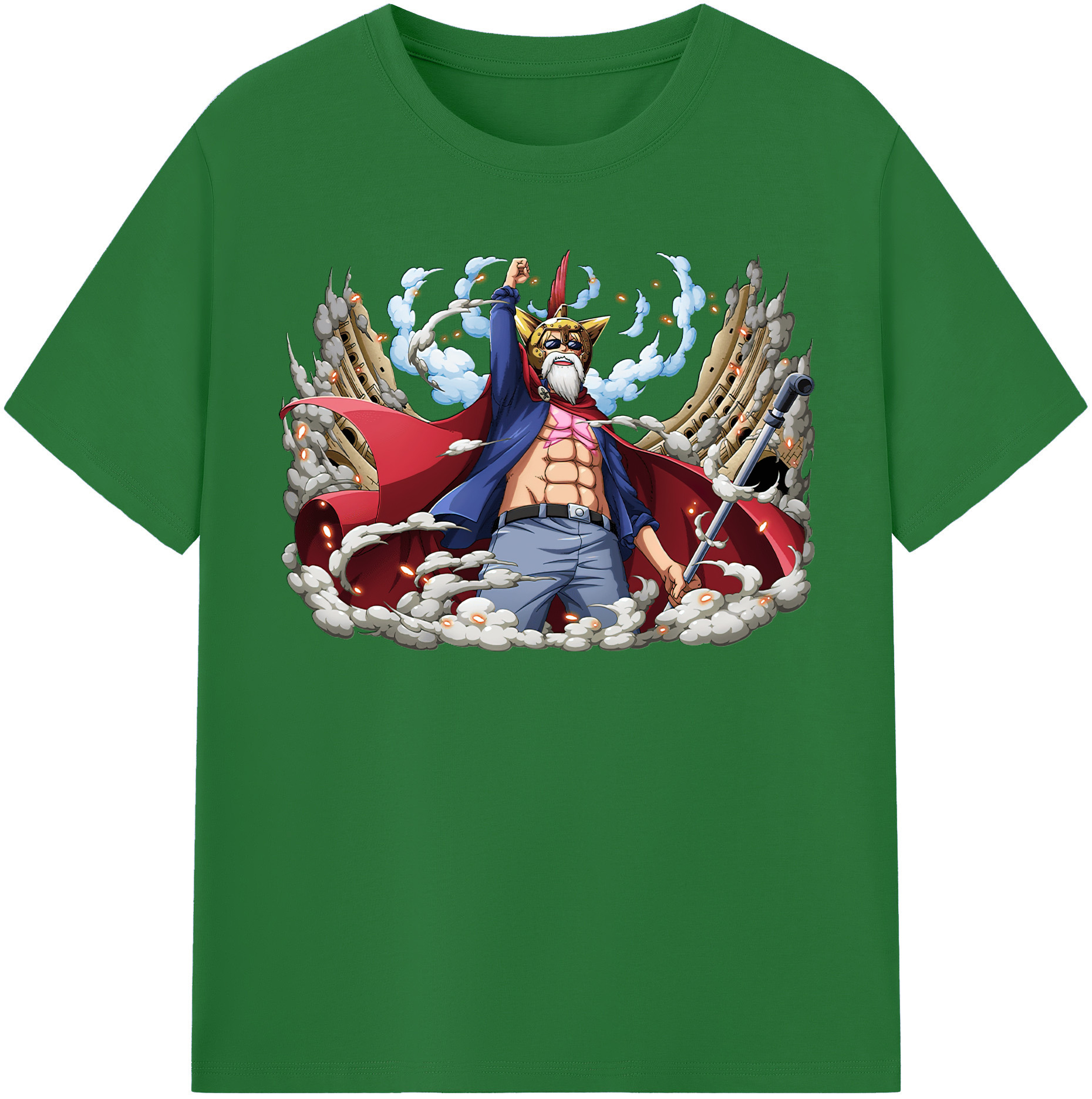 ワンピース モンキー・D・ルフィ ONE PIECE Monkey D. Luffy 綿100％半袖Tシャツ（フロントプリント）