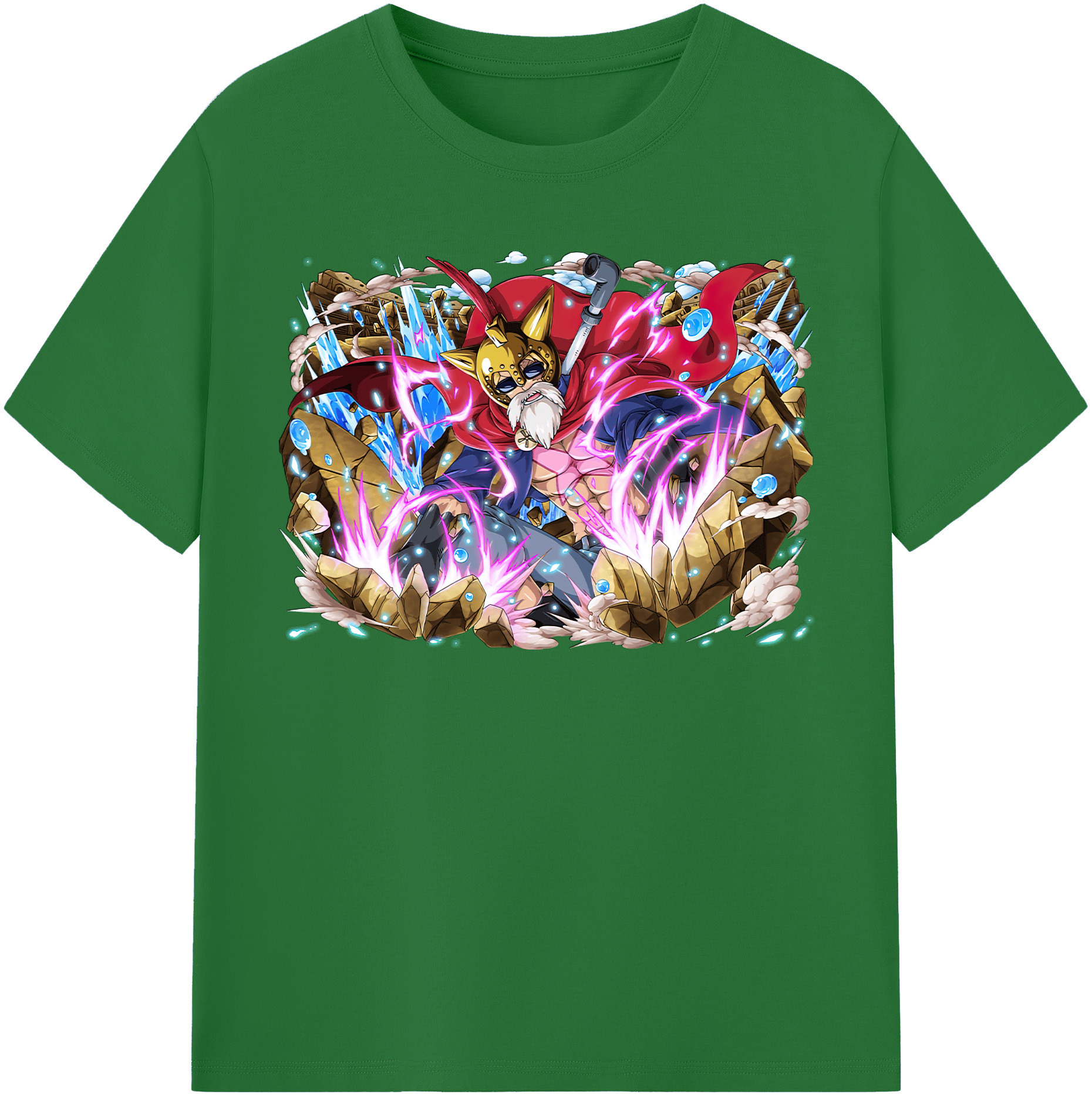 ワンピース モンキー・D・ルフィ ONE PIECE Monkey D. Luffy 綿100％半袖Tシャツ（フロントプリント）