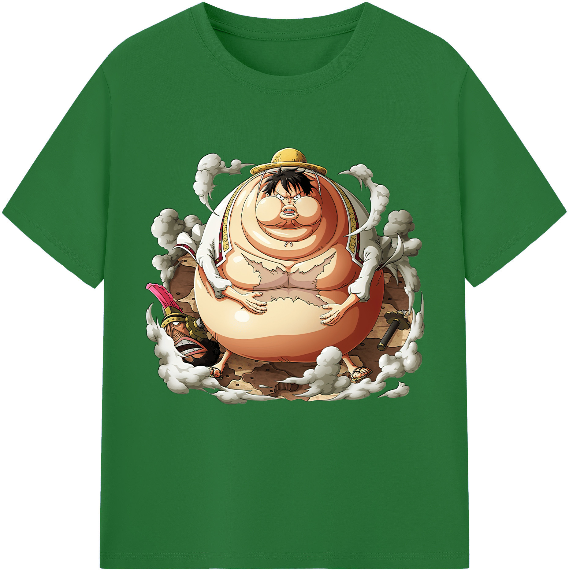 ワンピース モンキー・D・ルフィ ONE PIECE Monkey D. Luffy 綿100％半袖Tシャツ（フロントプリント）