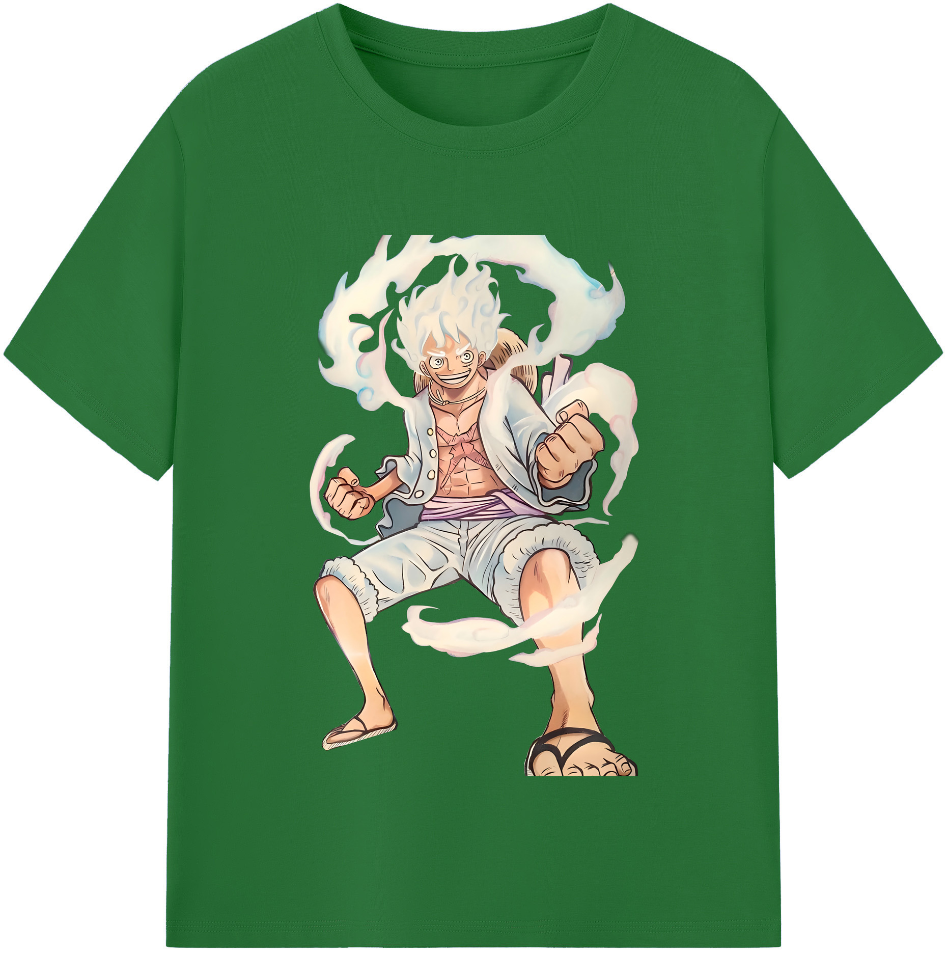 ワンピース モンキー・D・ルフィ ONE PIECE Monkey D. Luffy 綿100％半袖Tシャツ（フロントプリント）