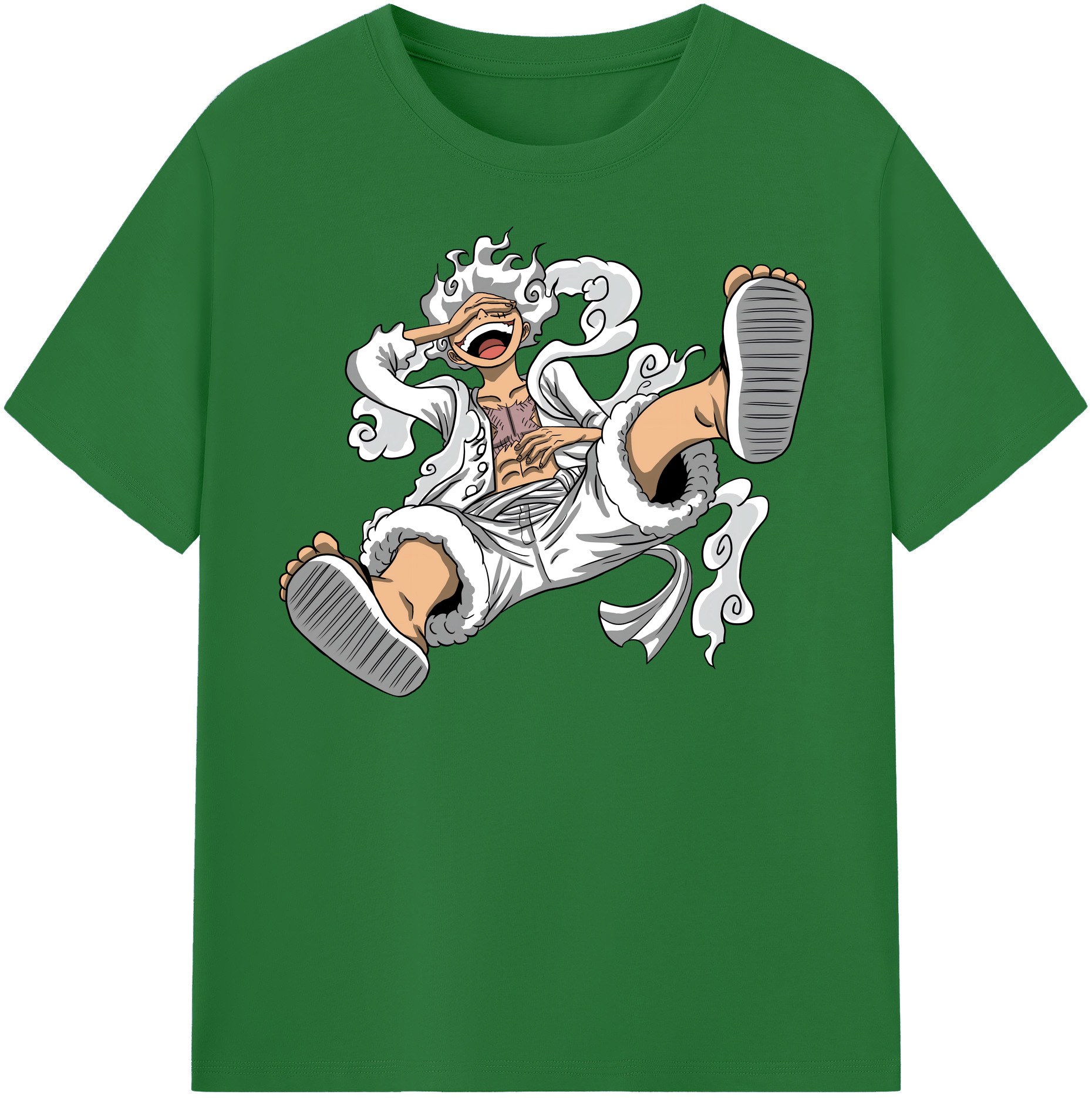 ワンピース モンキー・D・ルフィ ONE PIECE Monkey D. Luffy 綿100％半袖Tシャツ（フロントプリント）