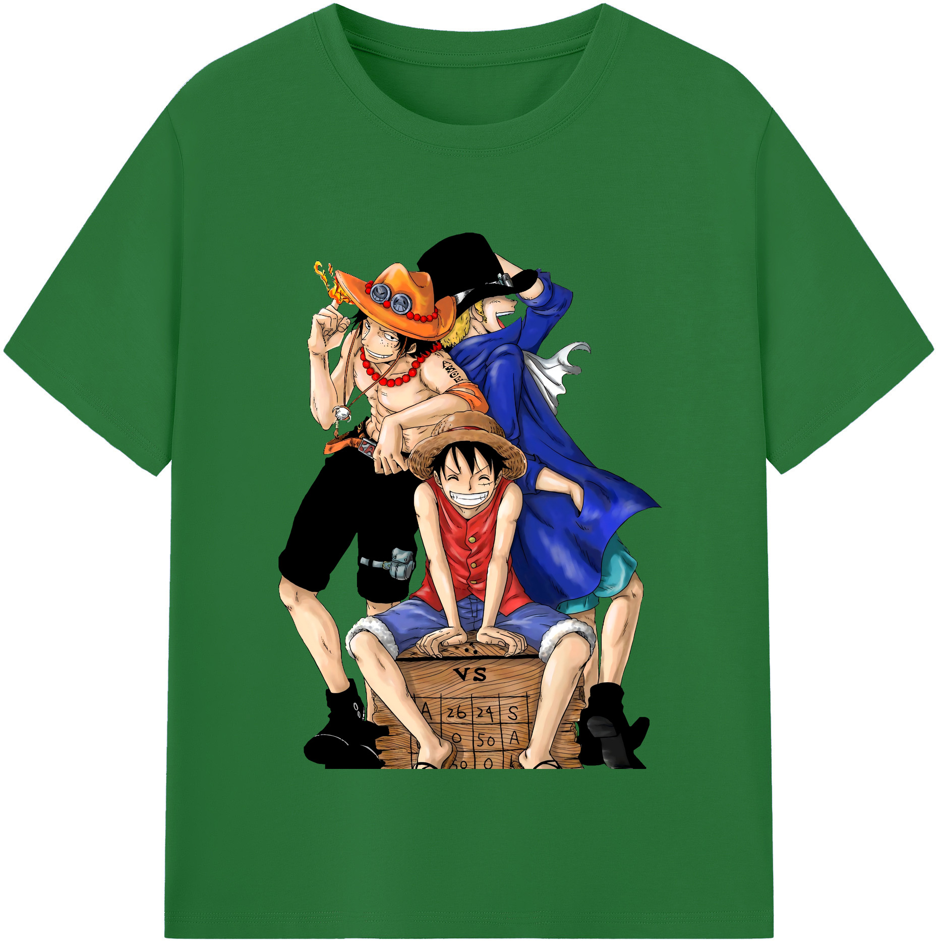 ワンピース モンキー・D・ルフィ ONE PIECE Monkey D. Luffy 綿100％半袖Tシャツ（フロントプリント）