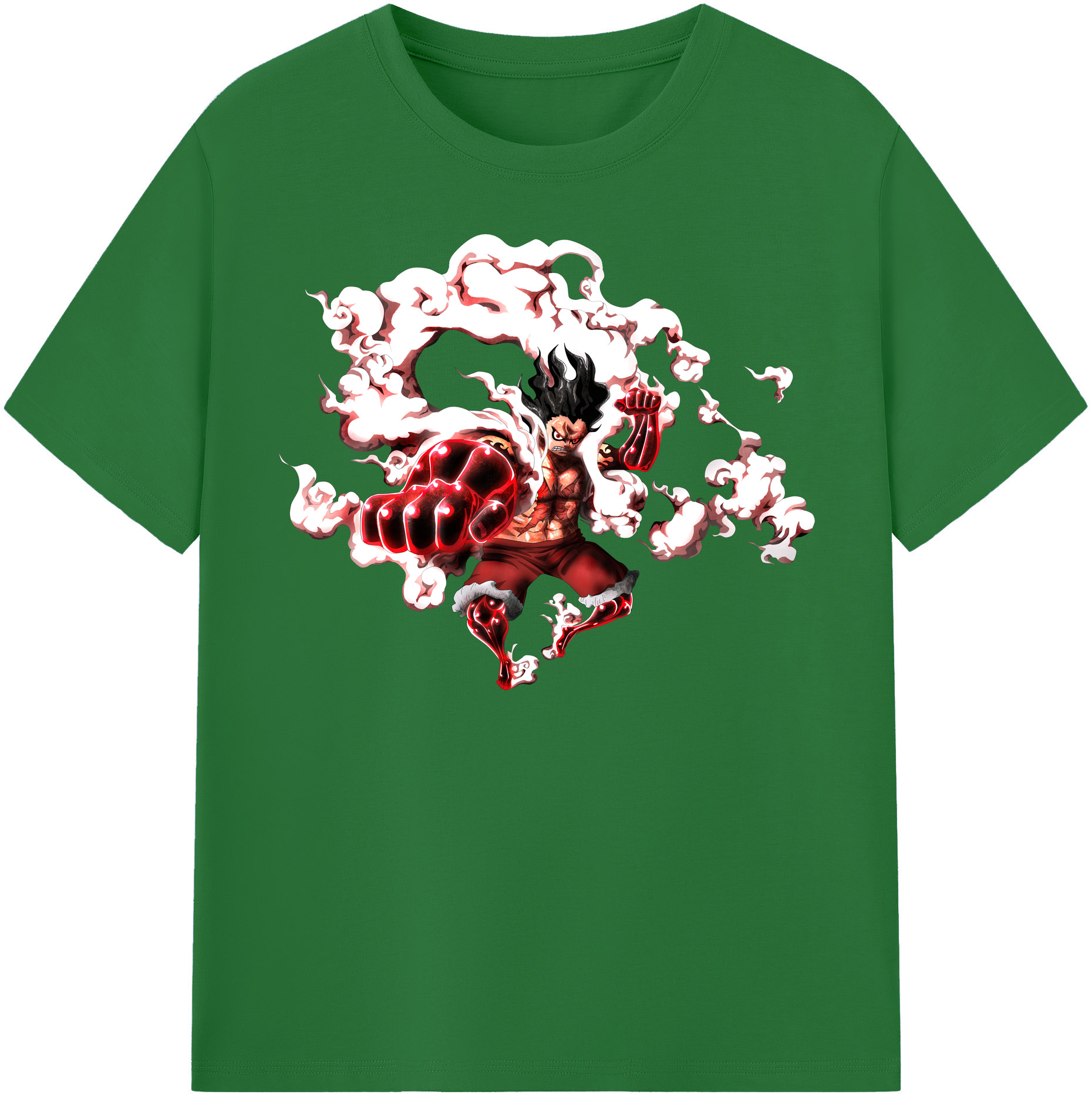 ワンピース モンキー・D・ルフィ ONE PIECE Monkey D. Luffy 綿100％半袖Tシャツ（フロントプリント）