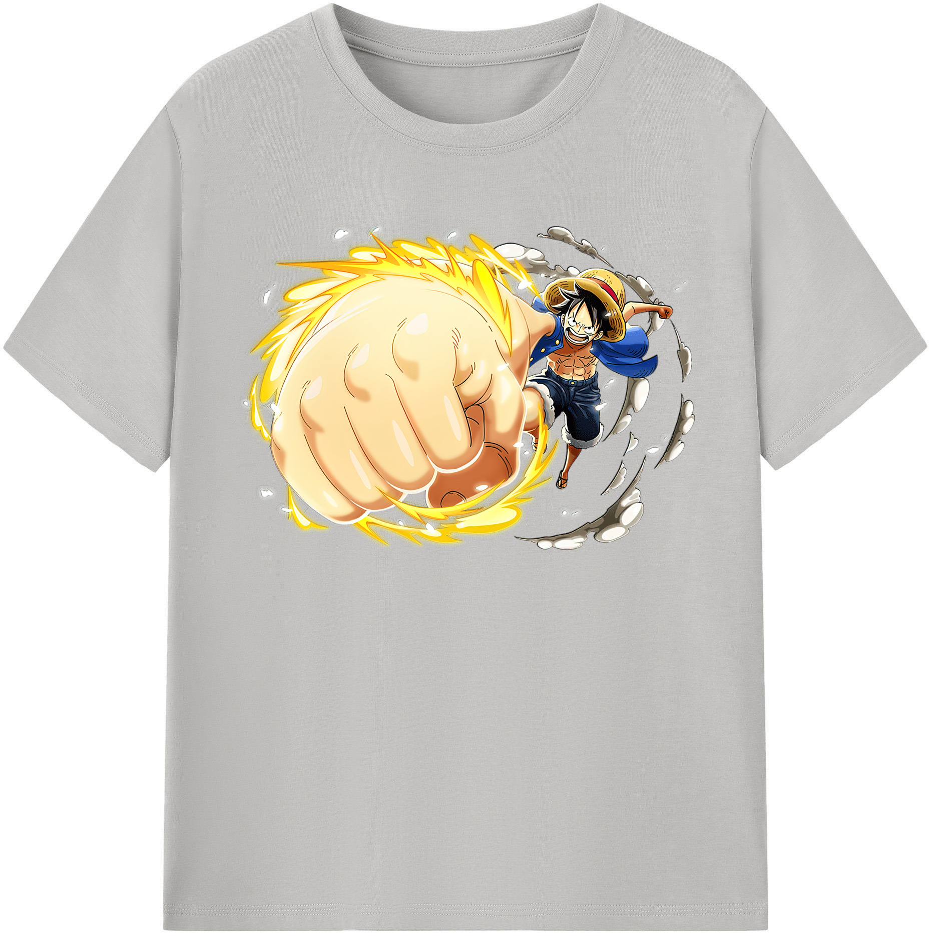 ワンピース モンキー・D・ルフィ ONE PIECE Monkey D. Luffy 綿100％半袖Tシャツ（フロントプリント）