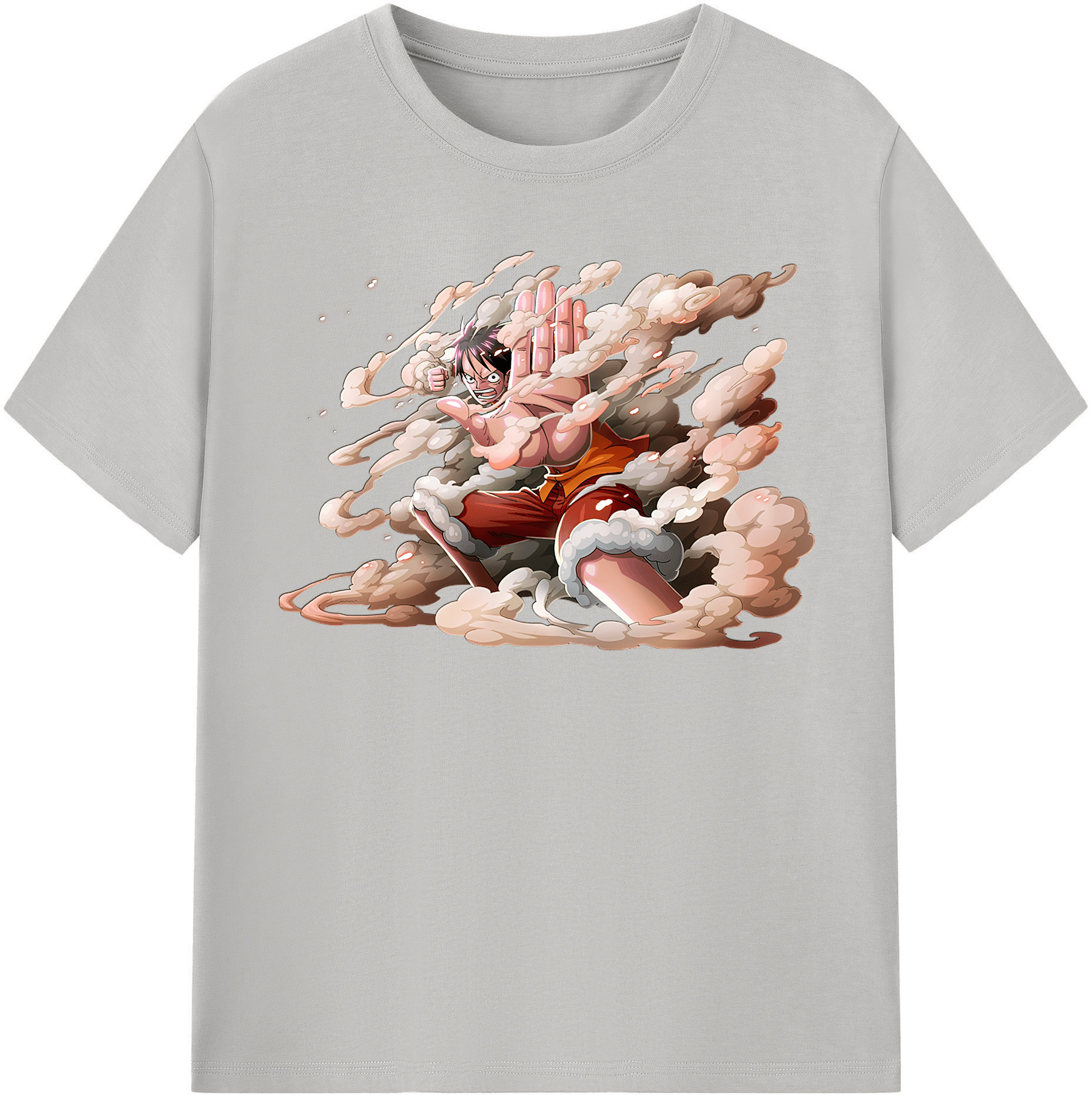 ワンピース モンキー・D・ルフィ ONE PIECE Monkey D. Luffy 綿100％半袖Tシャツ（フロントプリント）
