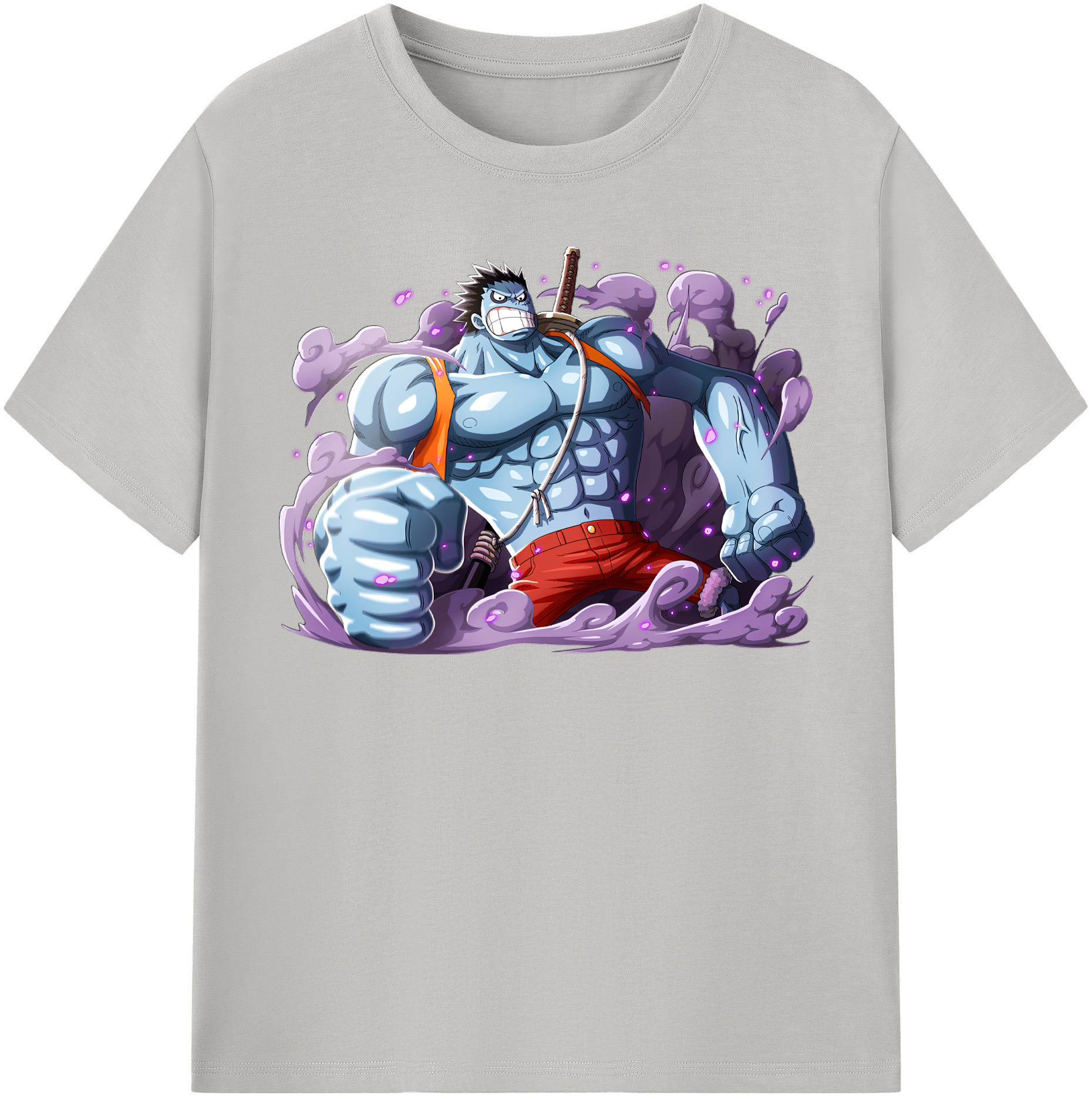 ワンピース モンキー・D・ルフィ ONE PIECE Monkey D. Luffy 綿100％半袖Tシャツ（フロントプリント）