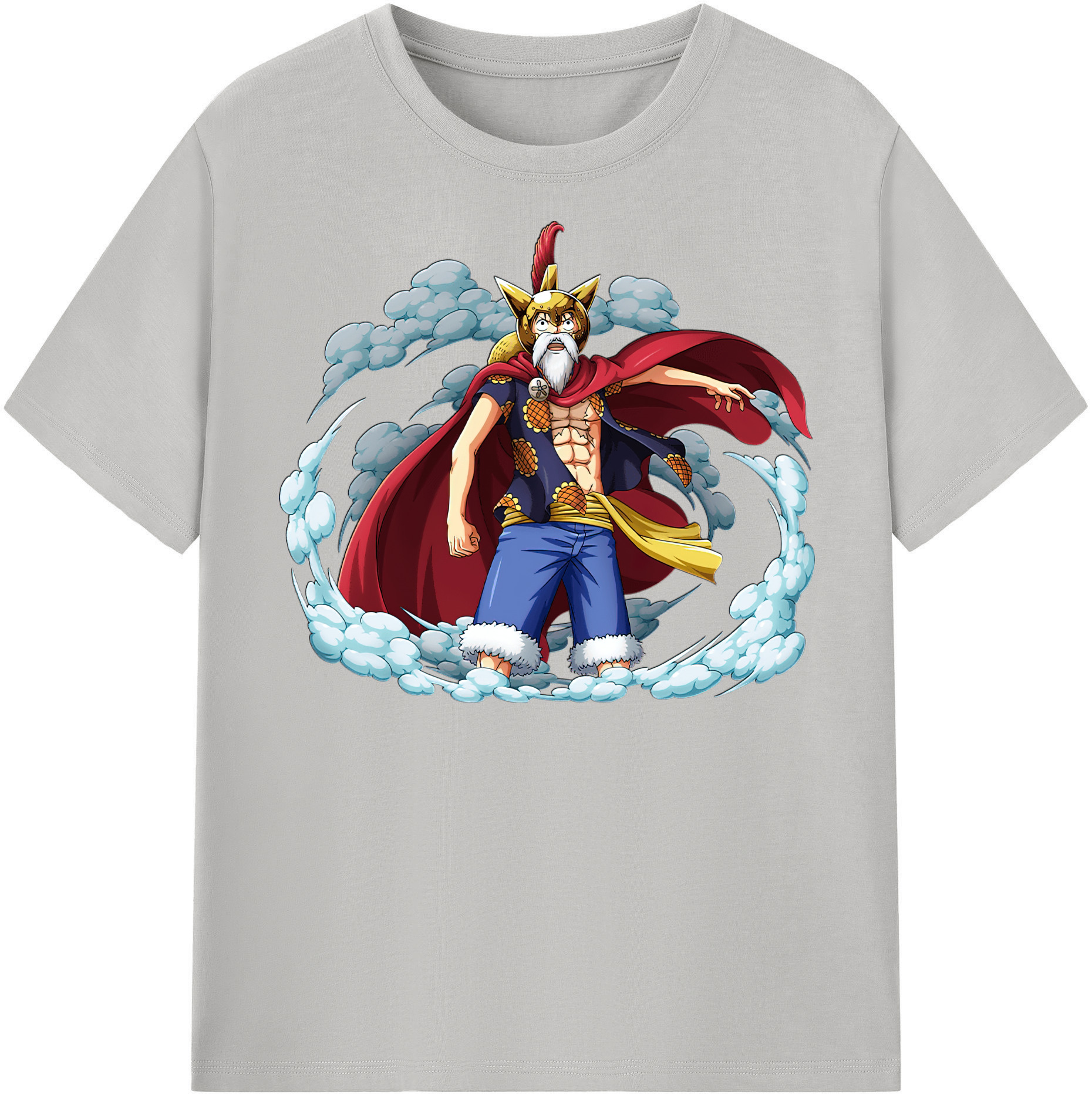 ワンピース モンキー・D・ルフィ ONE PIECE Monkey D. Luffy 綿100％半袖Tシャツ（フロントプリント）