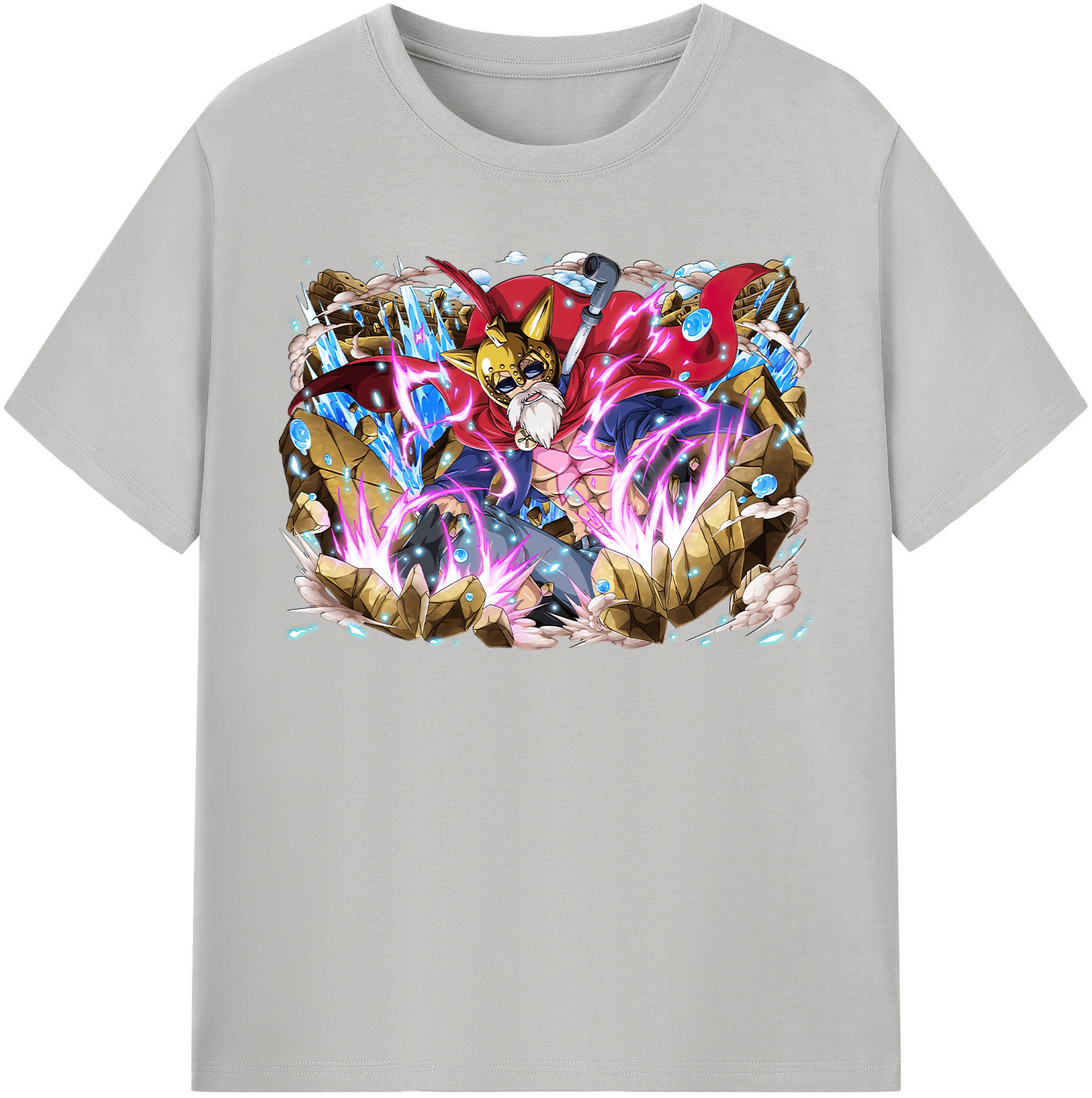 ワンピース モンキー・D・ルフィ ONE PIECE Monkey D. Luffy 綿100％半袖Tシャツ（フロントプリント）