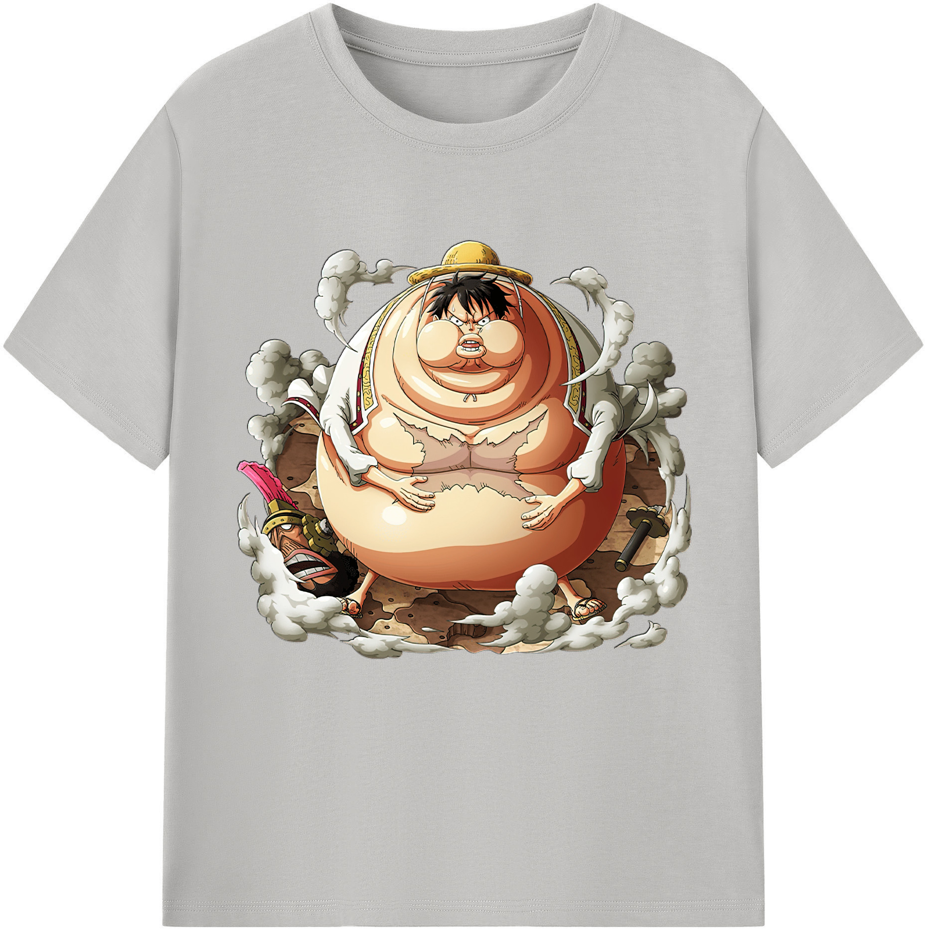 ワンピース モンキー・D・ルフィ ONE PIECE Monkey D. Luffy 綿100％半袖Tシャツ（フロントプリント）