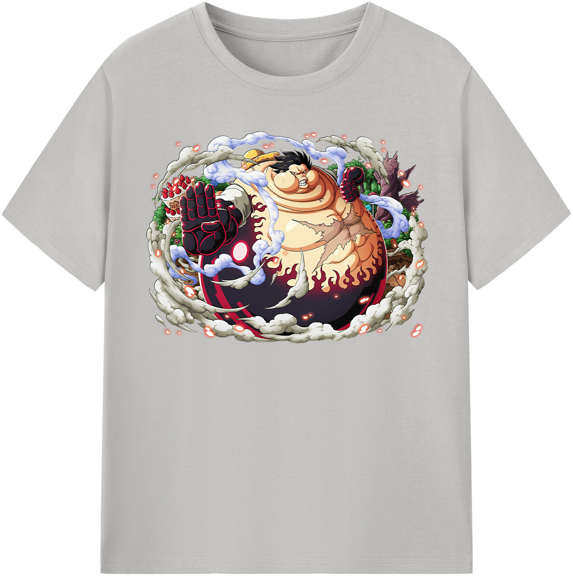 ワンピース モンキー・D・ルフィ ONE PIECE Monkey D. Luffy 綿100％半袖Tシャツ（フロントプリント）
