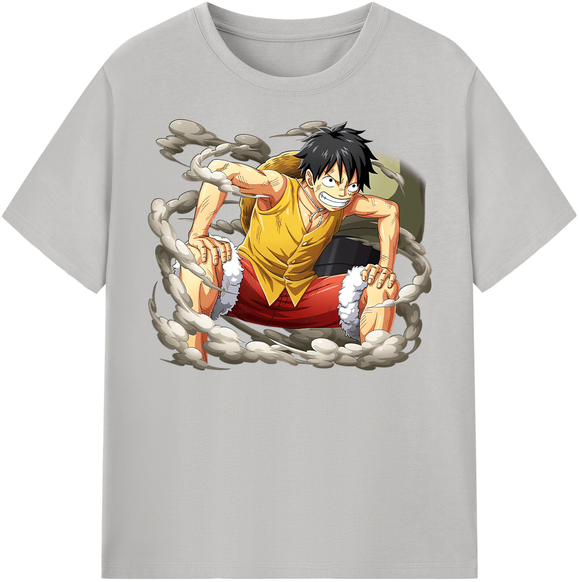 ワンピース モンキー・D・ルフィ ONE PIECE Monkey D. Luffy 綿100％半袖Tシャツ（フロントプリント）