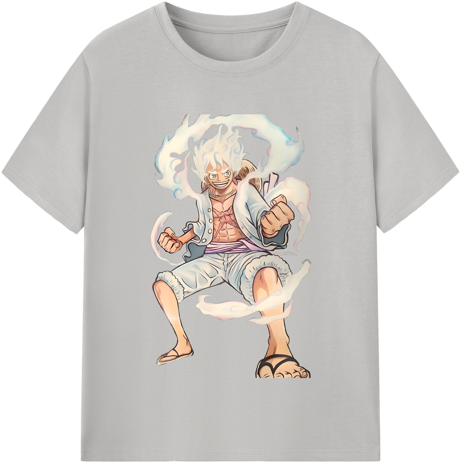 ワンピース モンキー・D・ルフィ ONE PIECE Monkey D. Luffy 綿100％半袖Tシャツ（フロントプリント）