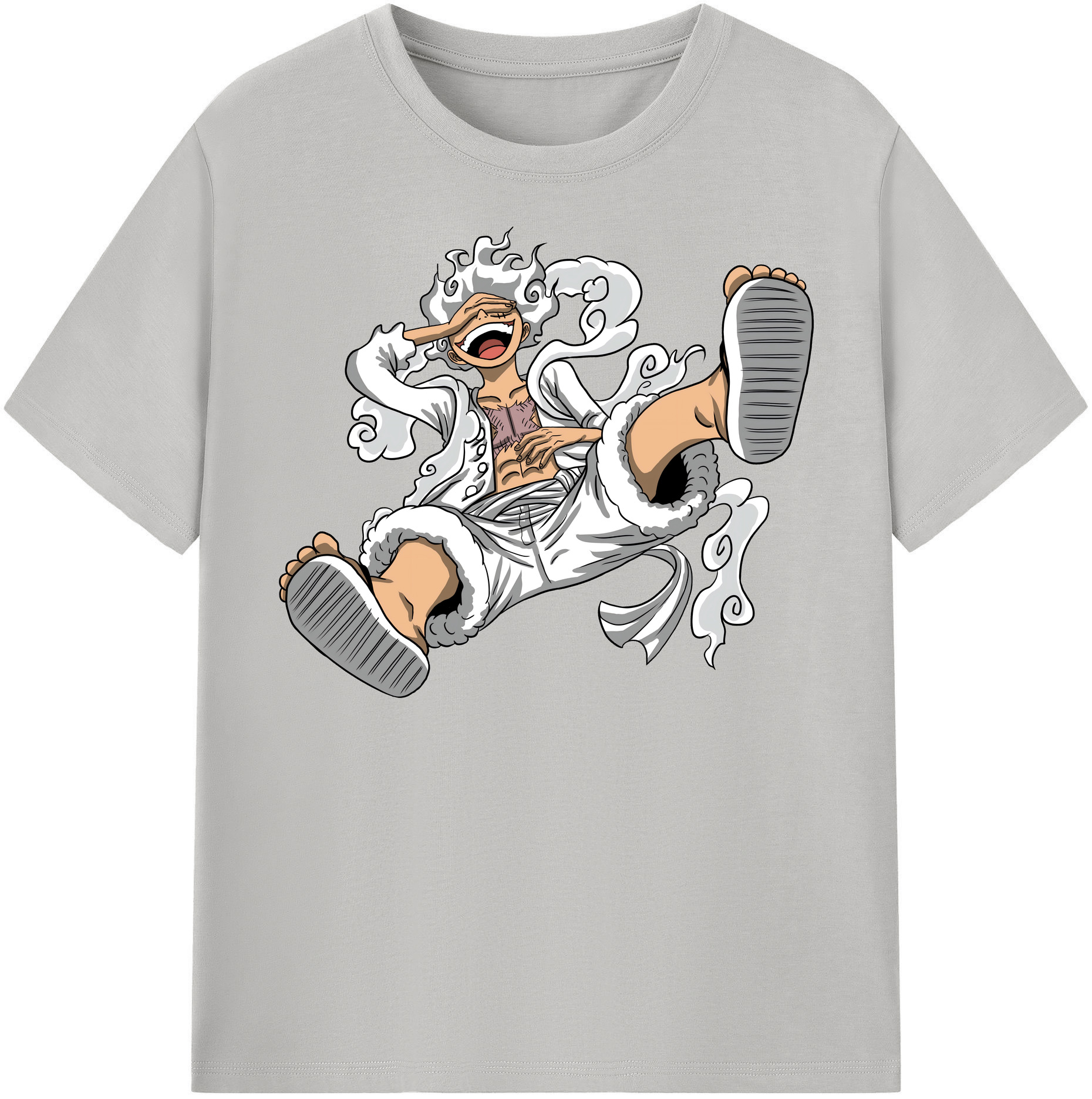 ワンピース モンキー・D・ルフィ ONE PIECE Monkey D. Luffy 綿100％半袖Tシャツ（フロントプリント）