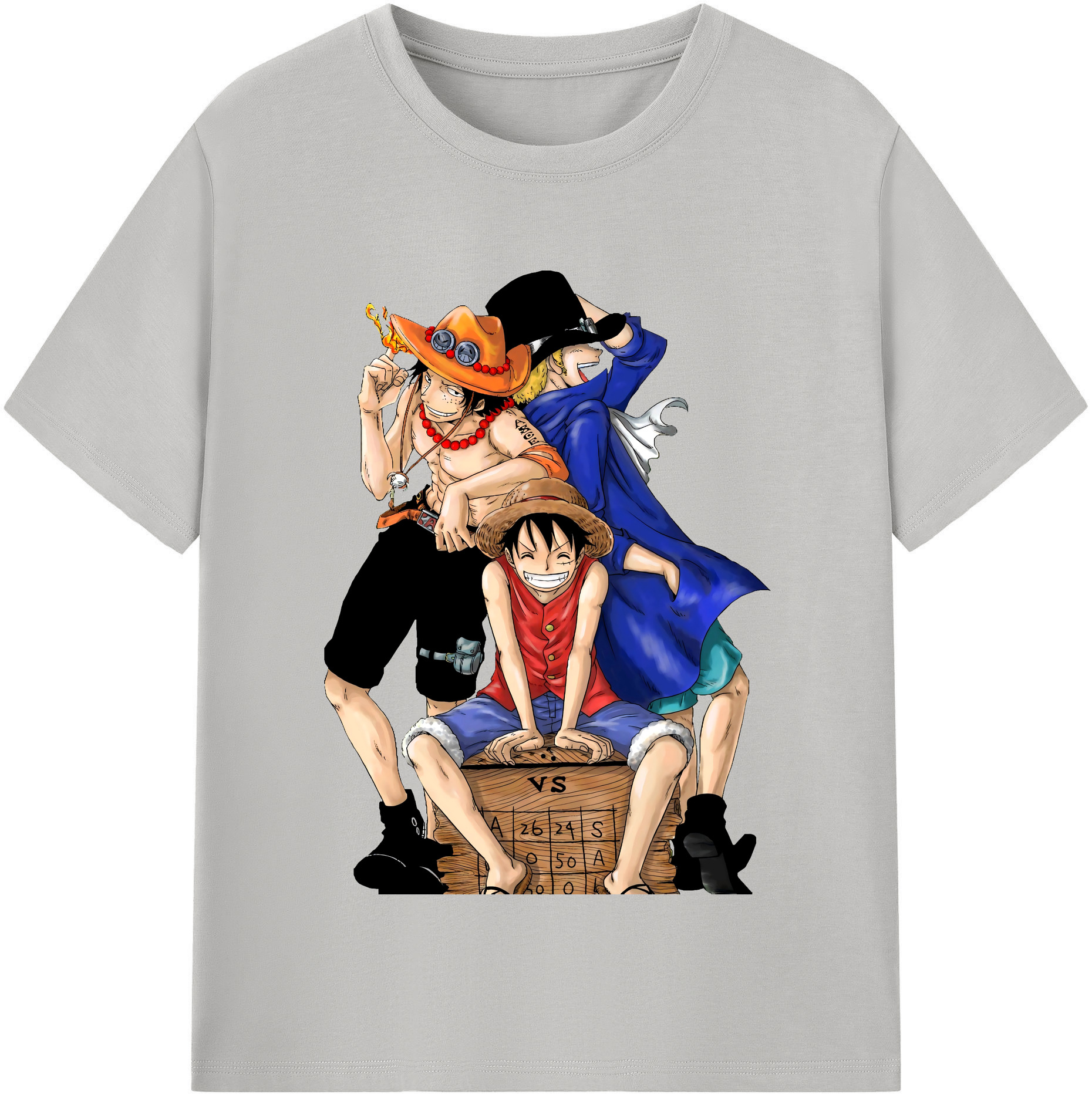 ワンピース モンキー・D・ルフィ ONE PIECE Monkey D. Luffy 綿100％半袖Tシャツ（フロントプリント）