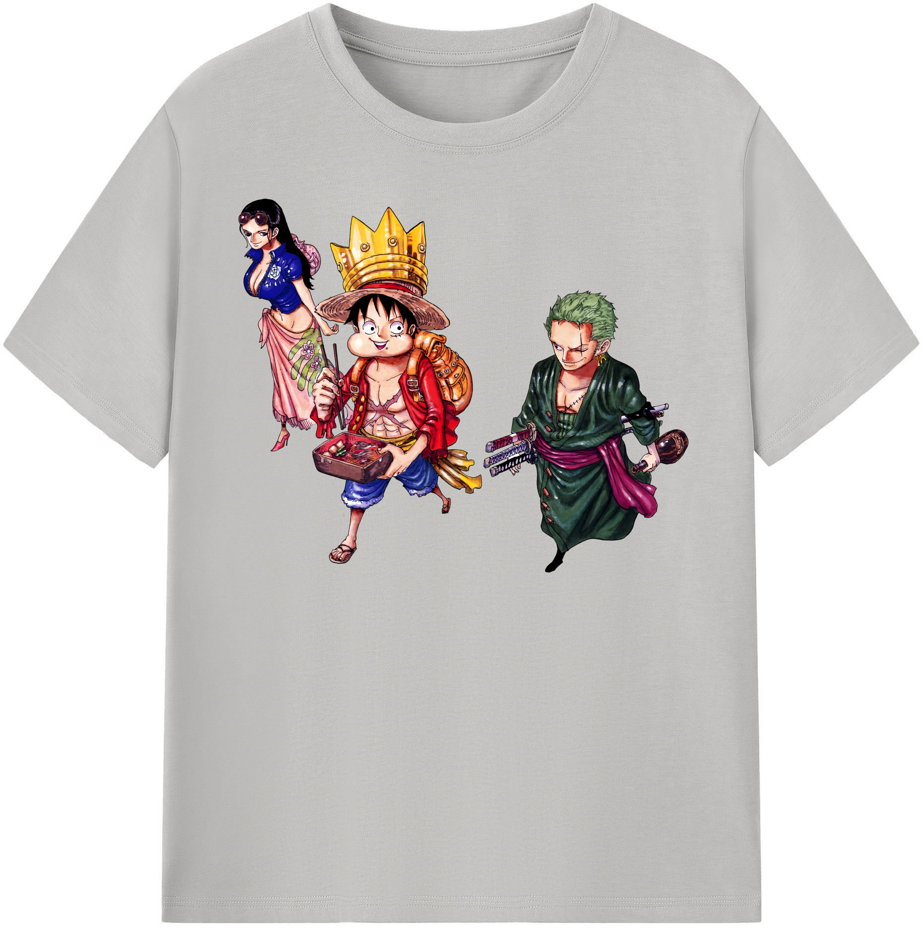 ワンピース モンキー・D・ルフィ ONE PIECE Monkey D. Luffy 綿100％半袖Tシャツ（フロントプリント）