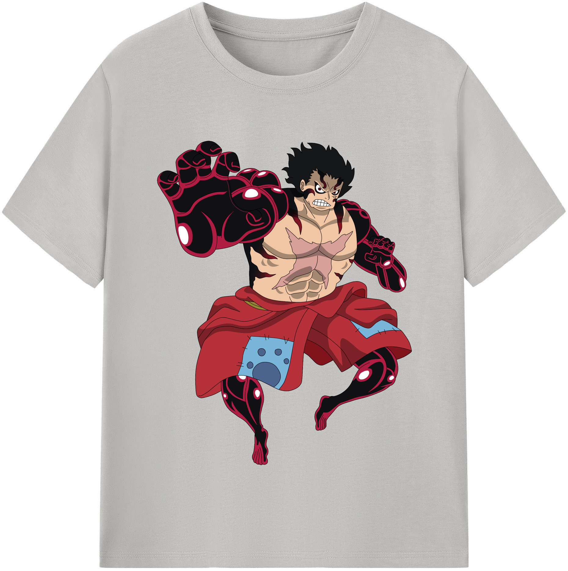 ワンピース モンキー・D・ルフィ ONE PIECE Monkey D. Luffy 綿100％半袖Tシャツ（フロントプリント）