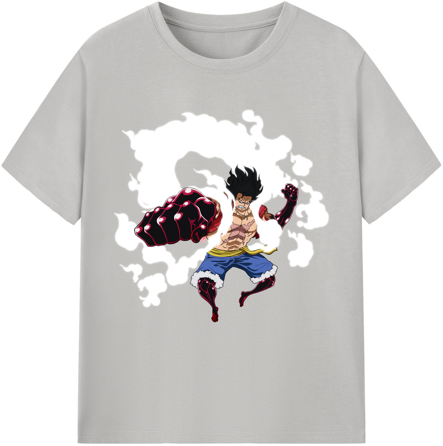 ワンピース モンキー・D・ルフィ ONE PIECE Monkey D. Luffy 綿100％半袖Tシャツ（フロントプリント）