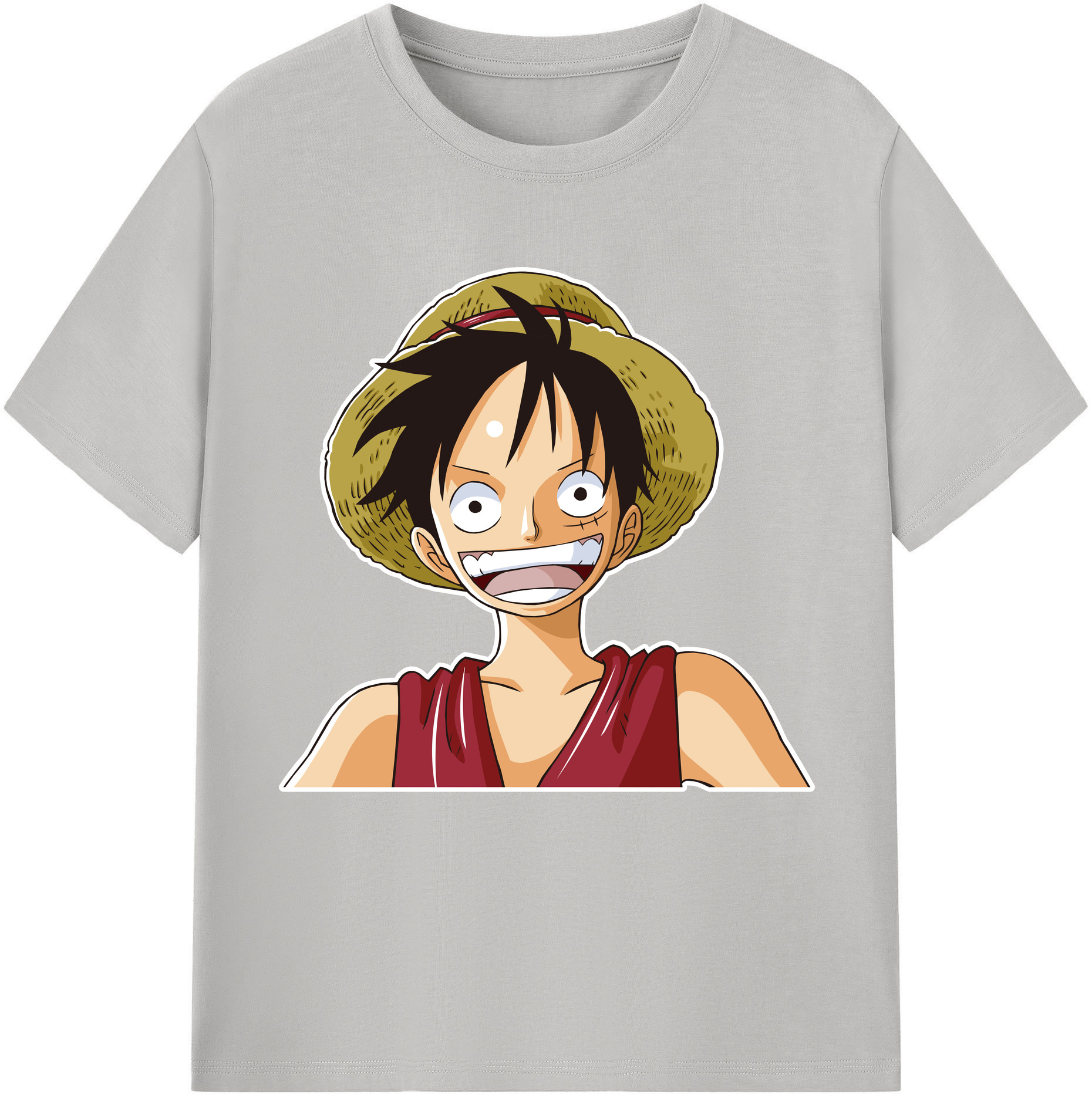 ワンピース モンキー・D・ルフィ ONE PIECE Monkey D. Luffy 綿100％半袖Tシャツ（フロントプリント）