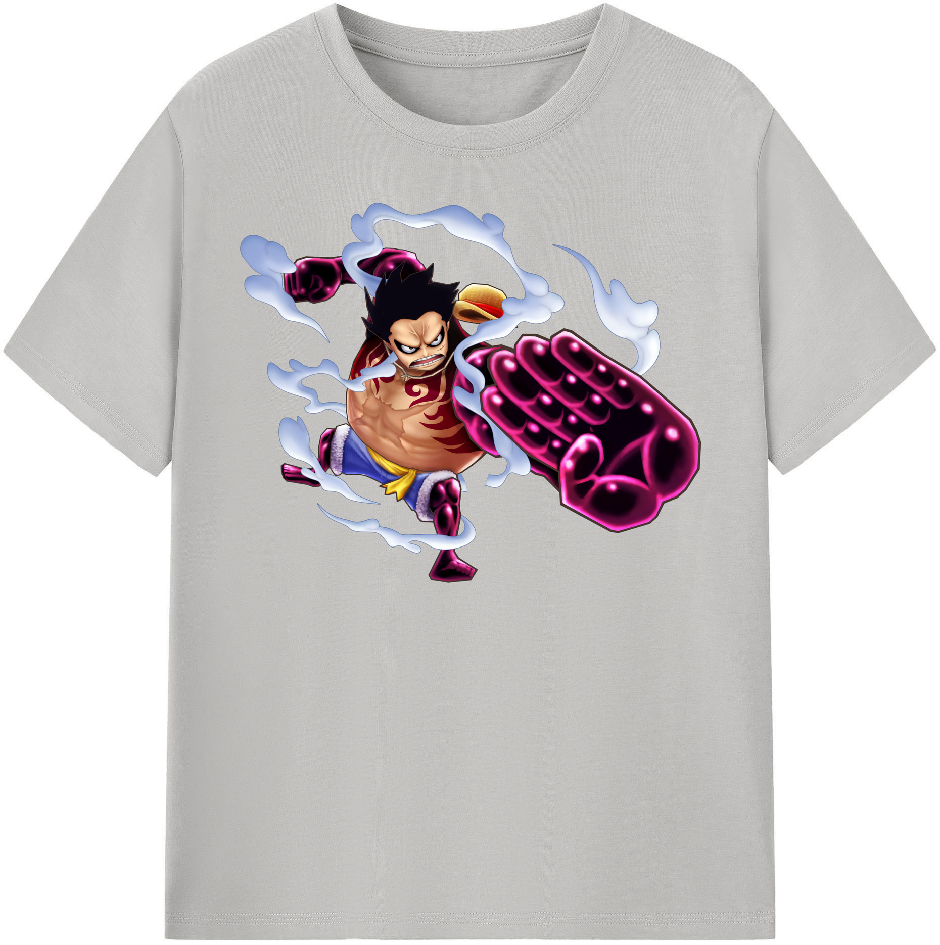 ワンピース モンキー・D・ルフィ ONE PIECE Monkey D. Luffy 綿100％半袖Tシャツ（フロントプリント）