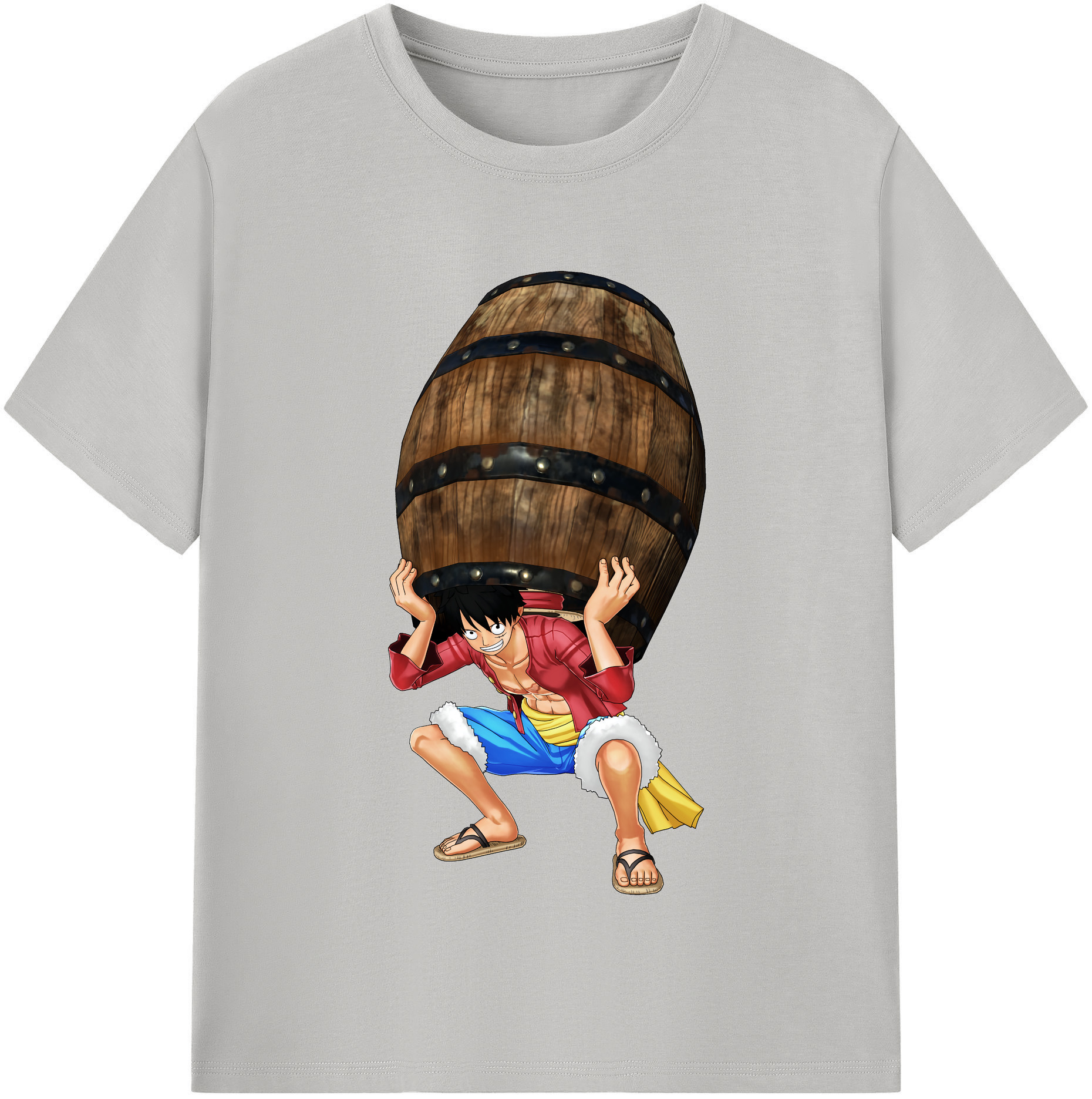 ワンピース モンキー・D・ルフィ ONE PIECE Monkey D. Luffy 綿100％半袖Tシャツ（フロントプリント）