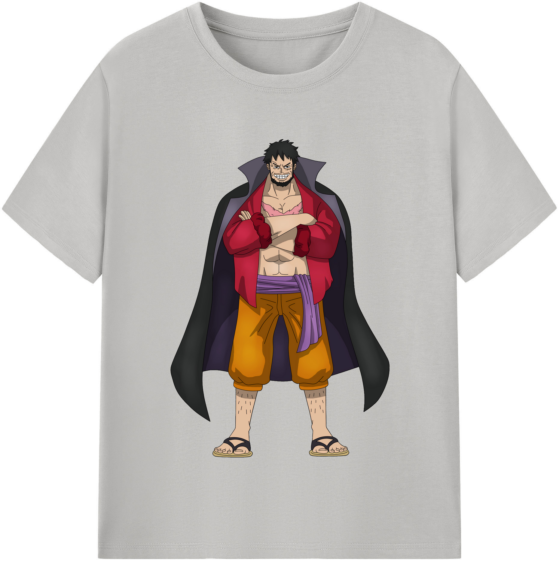 ワンピース モンキー・D・ルフィ ONE PIECE Monkey D. Luffy 綿100％半袖Tシャツ（フロントプリント）