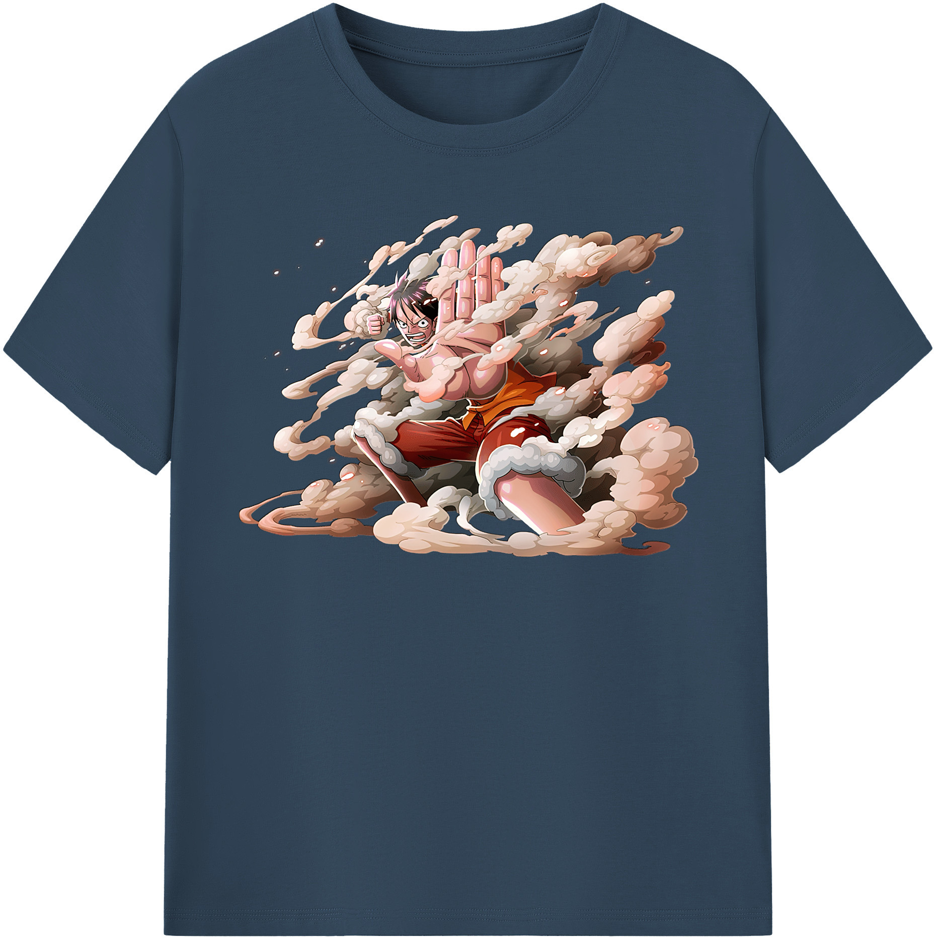 ワンピース モンキー・D・ルフィ ONE PIECE Monkey D. Luffy 綿100％半袖Tシャツ（フロントプリント）