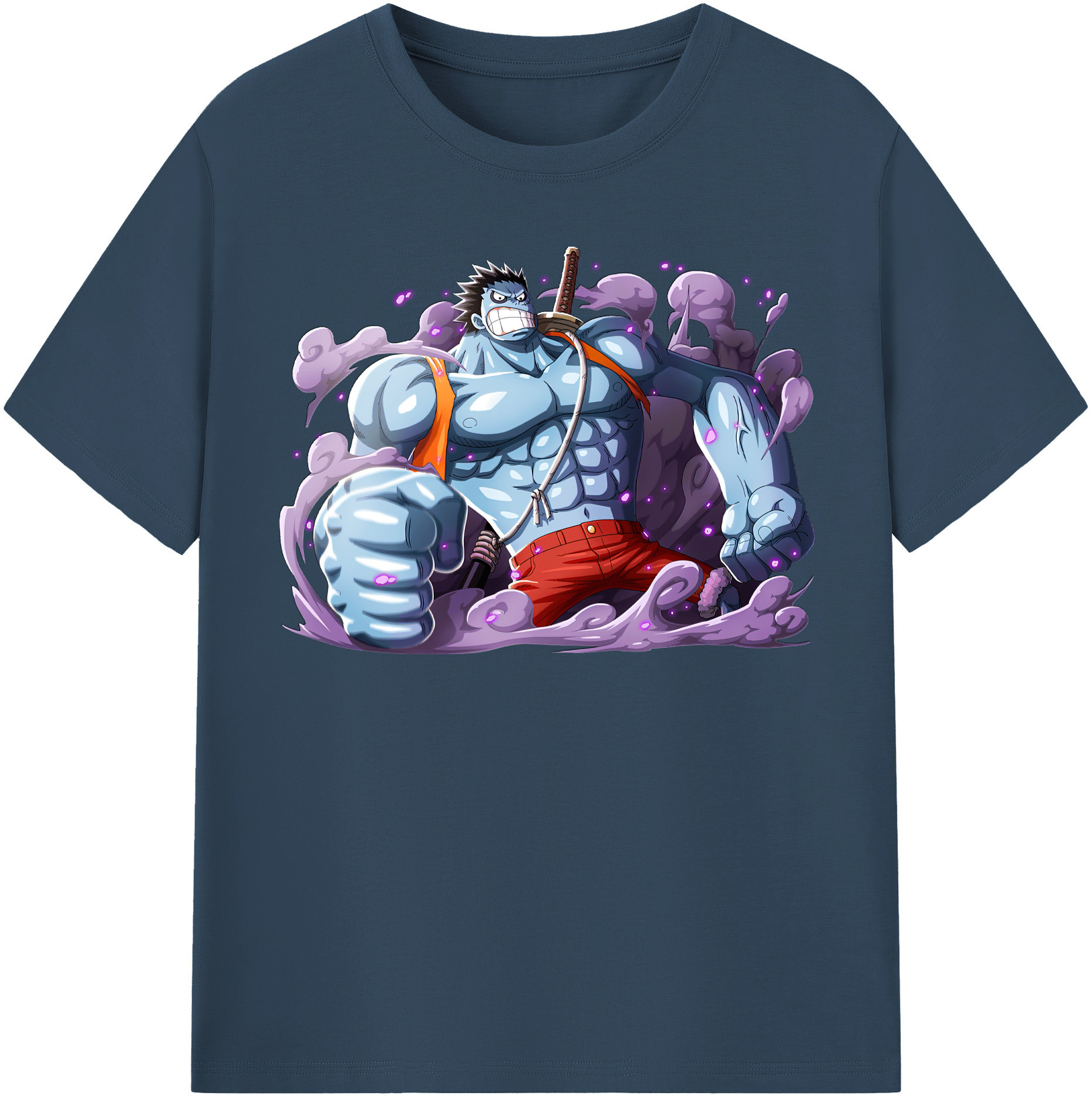 ワンピース モンキー・D・ルフィ ONE PIECE Monkey D. Luffy 綿100％半袖Tシャツ（フロントプリント）