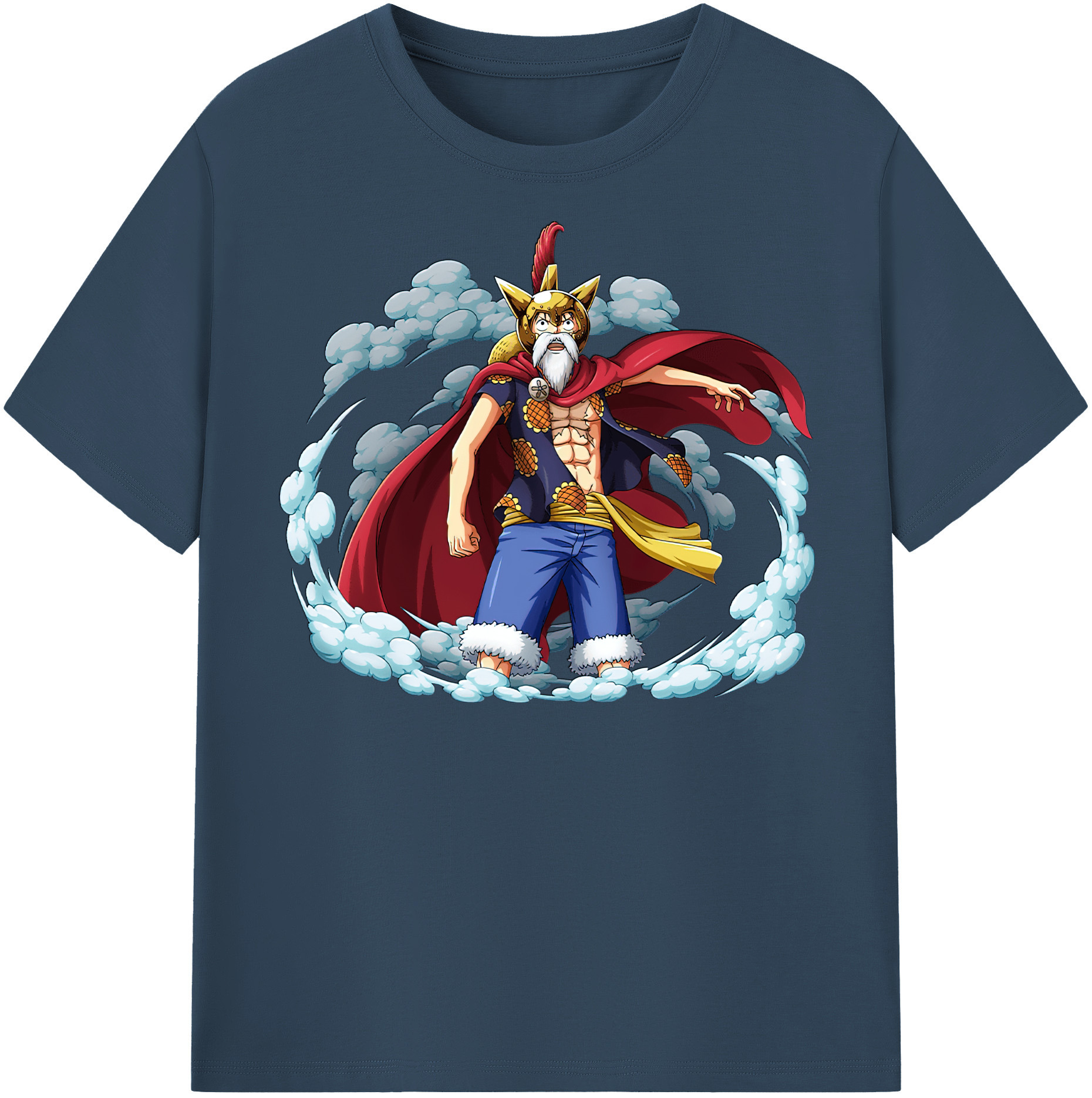 ワンピース モンキー・D・ルフィ ONE PIECE Monkey D. Luffy 綿100％半袖Tシャツ（フロントプリント）