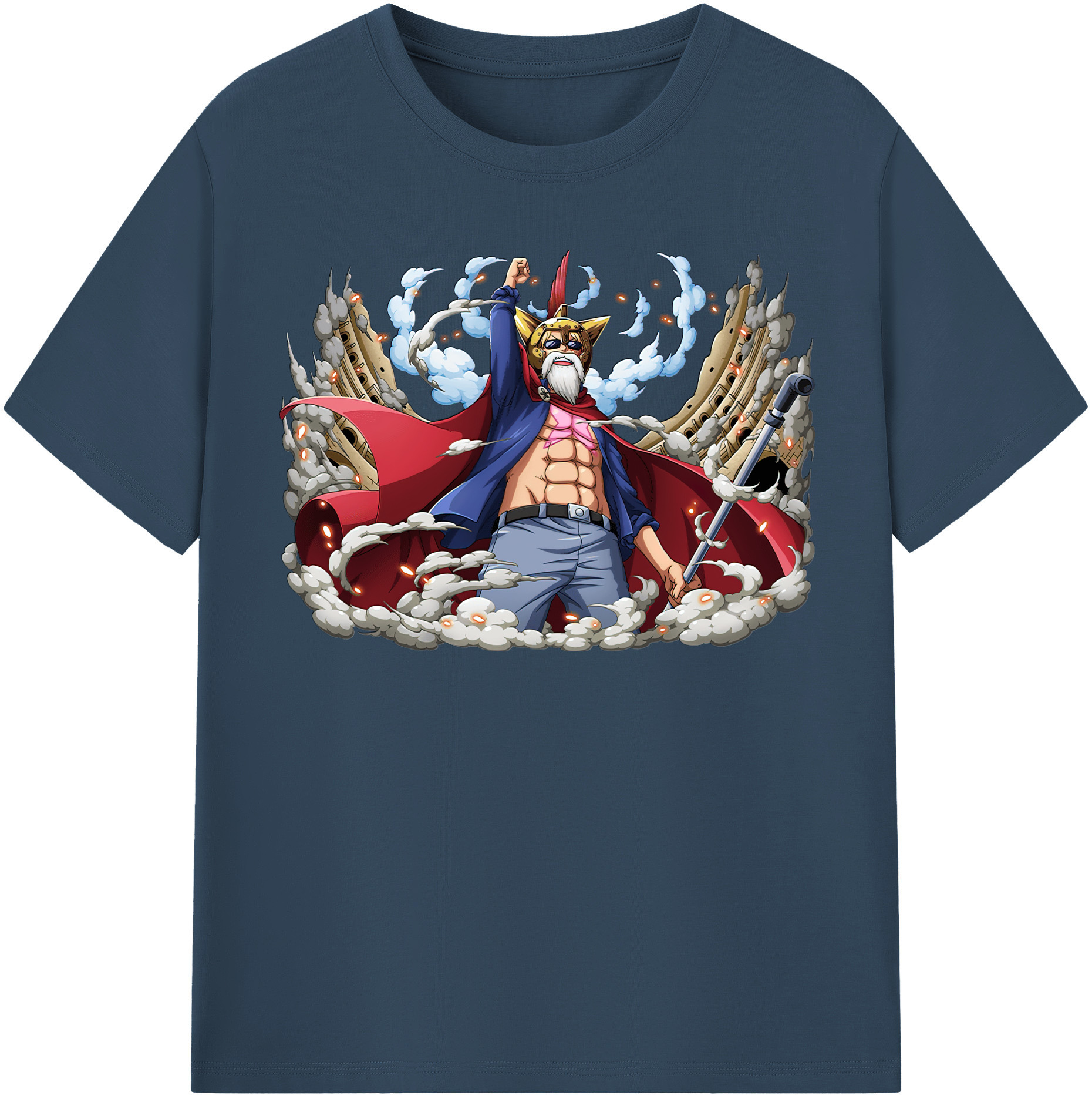 ワンピース モンキー・D・ルフィ ONE PIECE Monkey D. Luffy 綿100％半袖Tシャツ（フロントプリント）