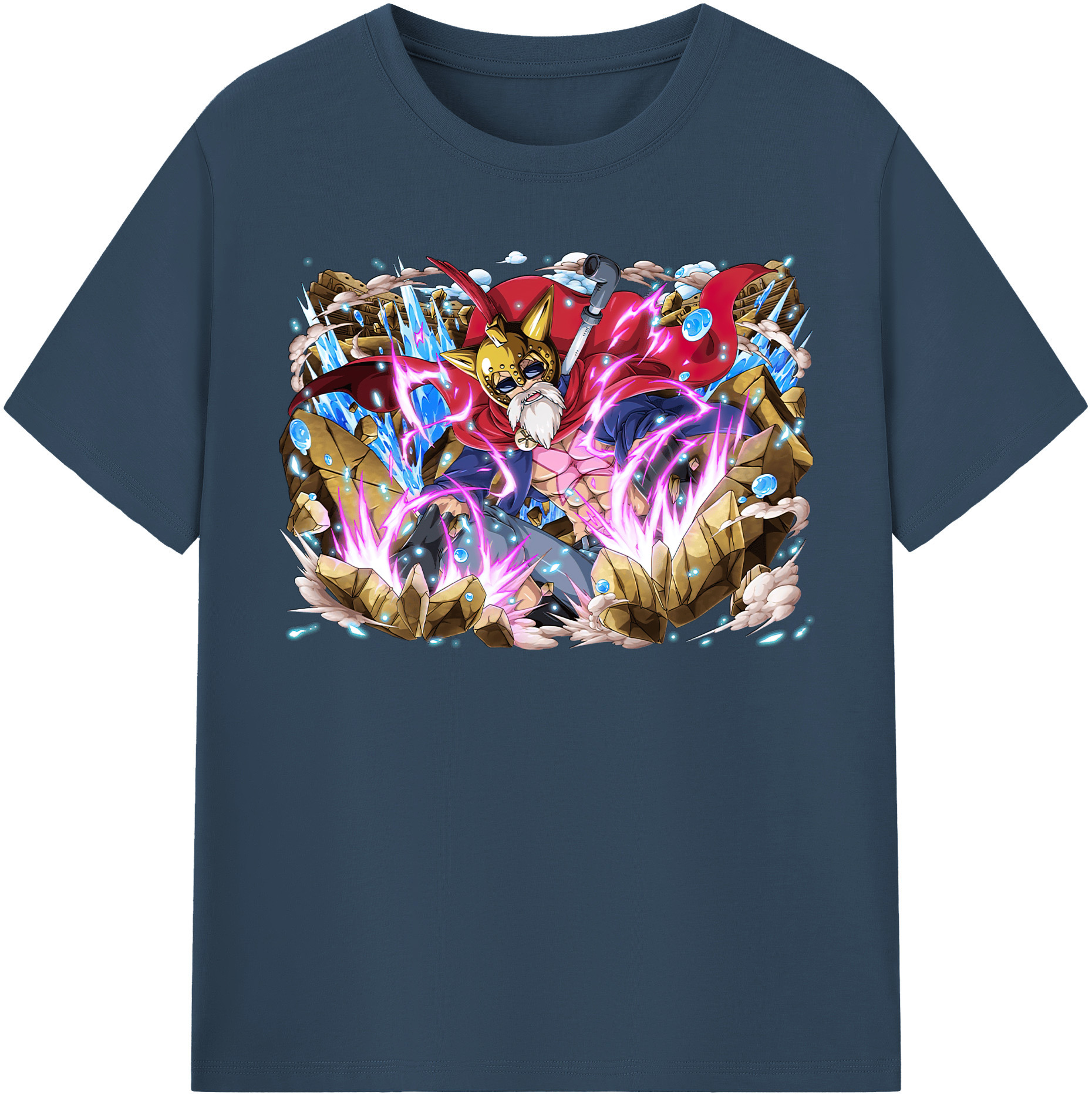 ワンピース モンキー・D・ルフィ ONE PIECE Monkey D. Luffy 綿100％半袖Tシャツ（フロントプリント）