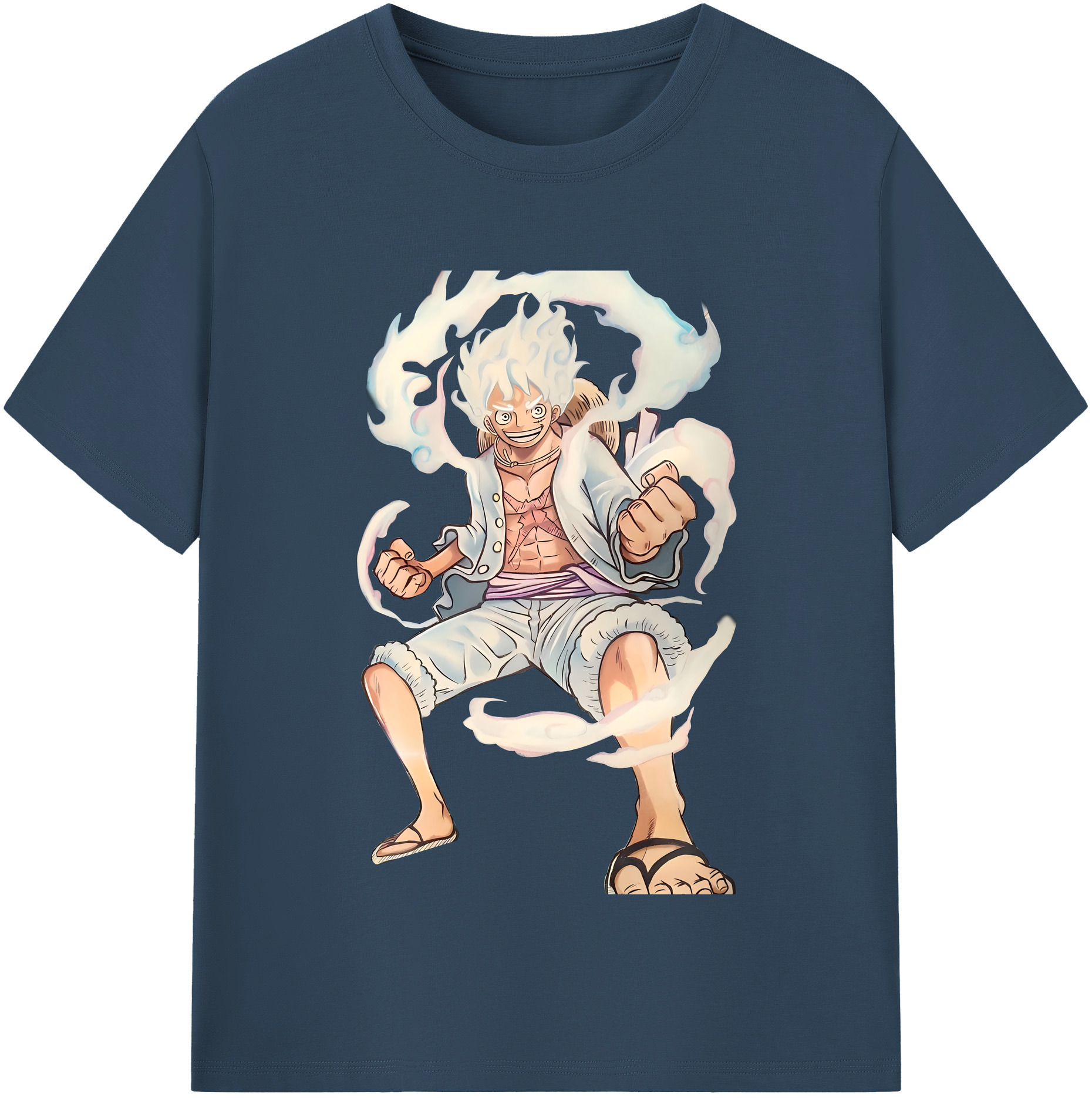 ワンピース モンキー・D・ルフィ ONE PIECE Monkey D. Luffy 綿100％半袖Tシャツ（フロントプリント）