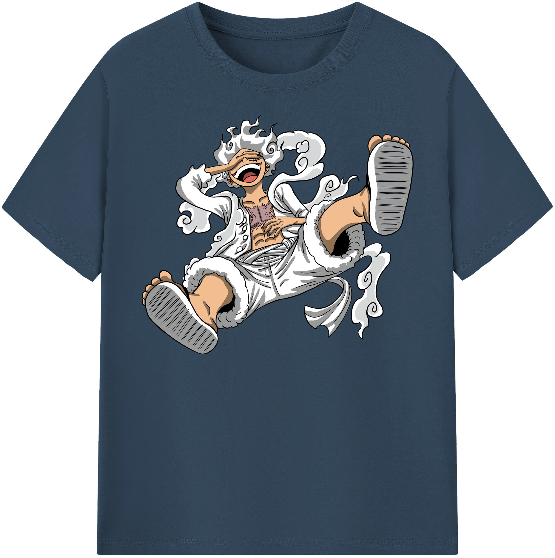 ワンピース モンキー・D・ルフィ ONE PIECE Monkey D. Luffy 綿100％半袖Tシャツ（フロントプリント）