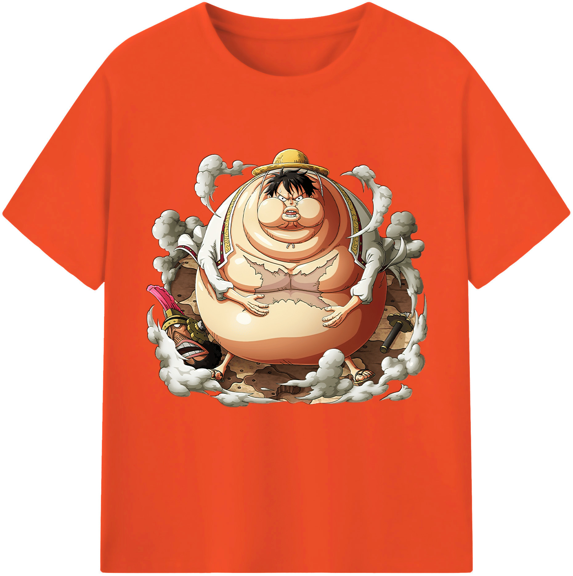 ワンピース モンキー・D・ルフィ ONE PIECE Monkey D. Luffy 綿100％半袖Tシャツ（フロントプリント）