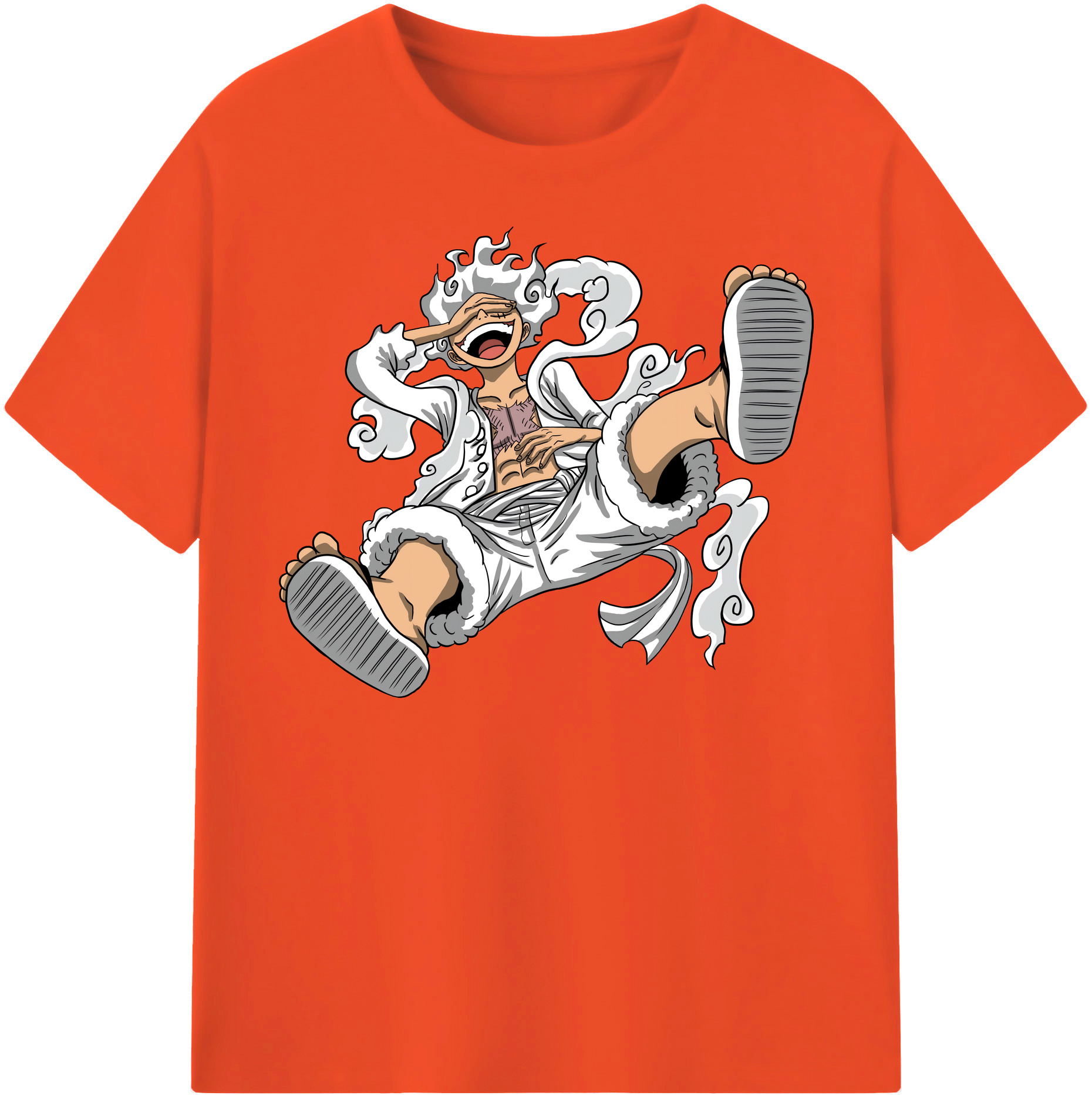 ワンピース モンキー・D・ルフィ ONE PIECE Monkey D. Luffy 綿100％半袖Tシャツ（フロントプリント）