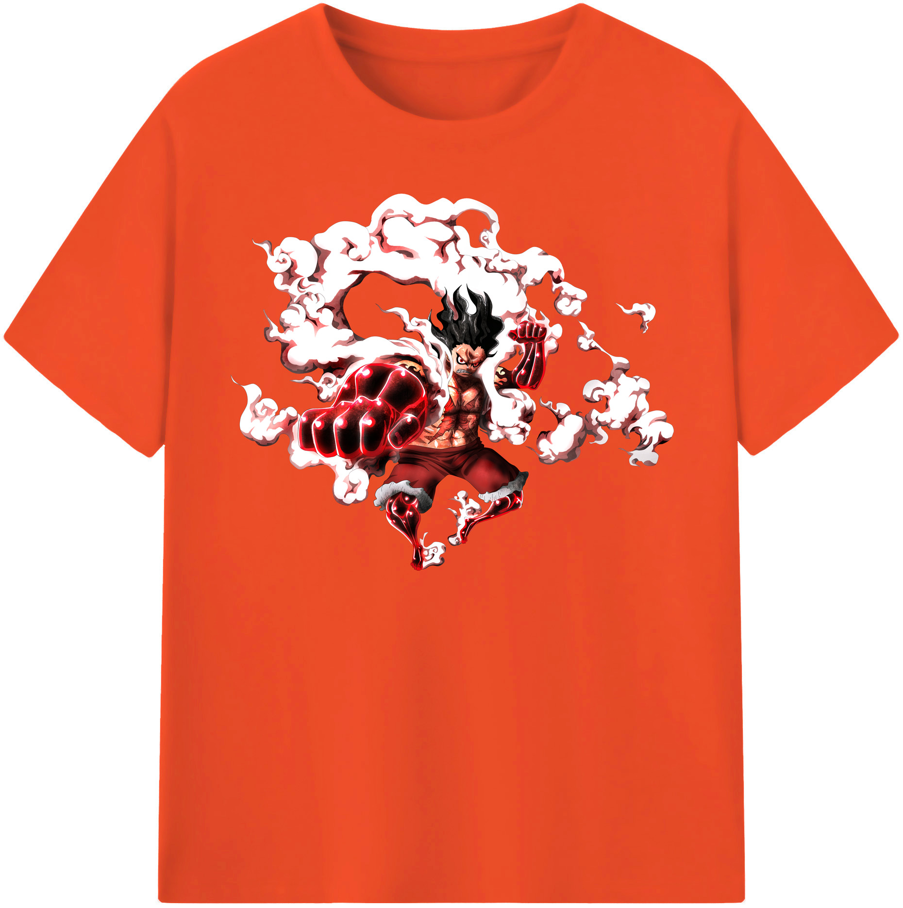 ワンピース モンキー・D・ルフィ ONE PIECE Monkey D. Luffy 綿100％半袖Tシャツ（フロントプリント）