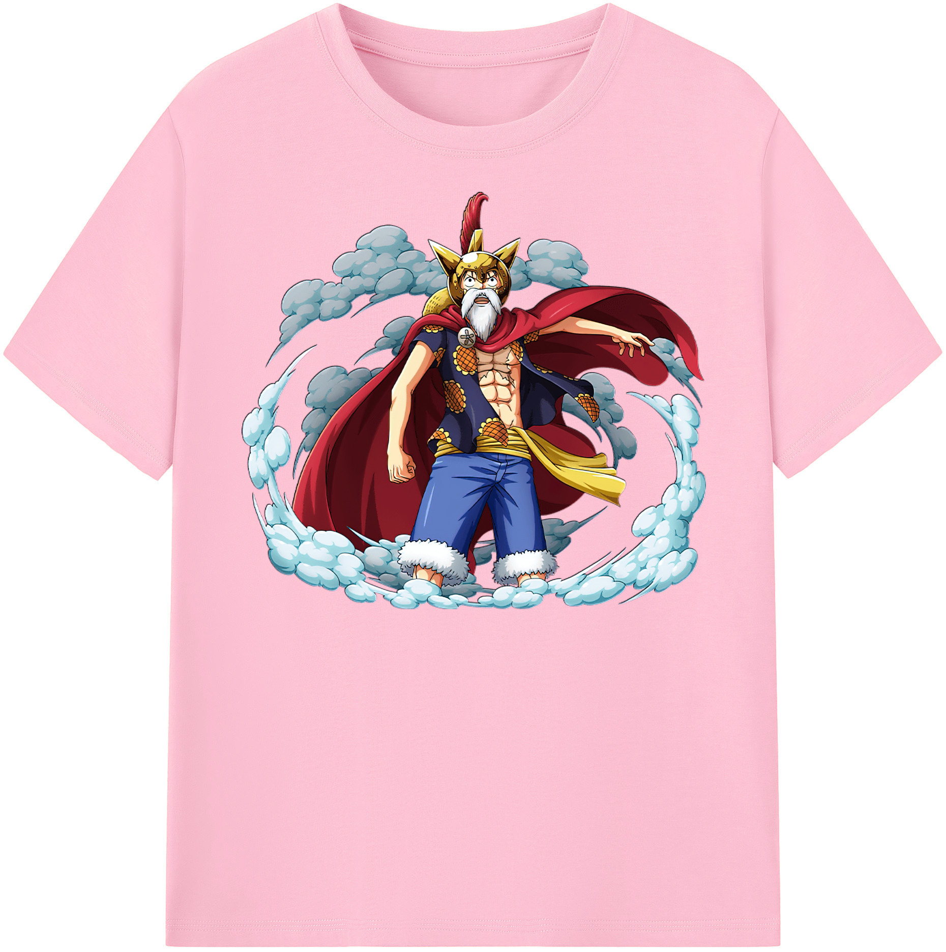 ワンピース モンキー・D・ルフィ ONE PIECE Monkey D. Luffy 綿100％半袖Tシャツ（フロントプリント）