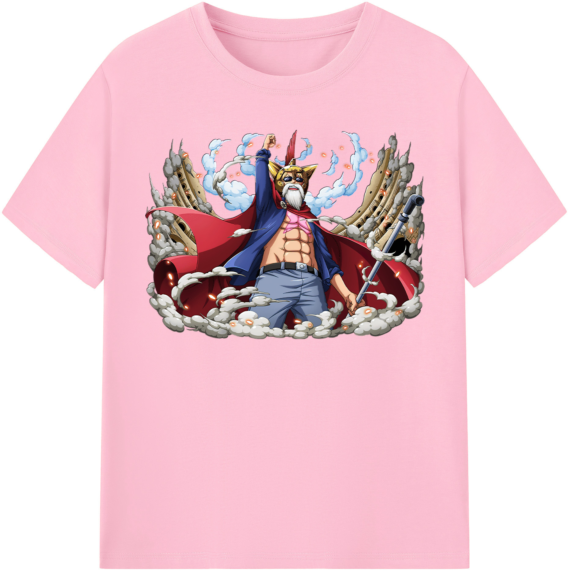 ワンピース モンキー・D・ルフィ ONE PIECE Monkey D. Luffy 綿100％半袖Tシャツ（フロントプリント）