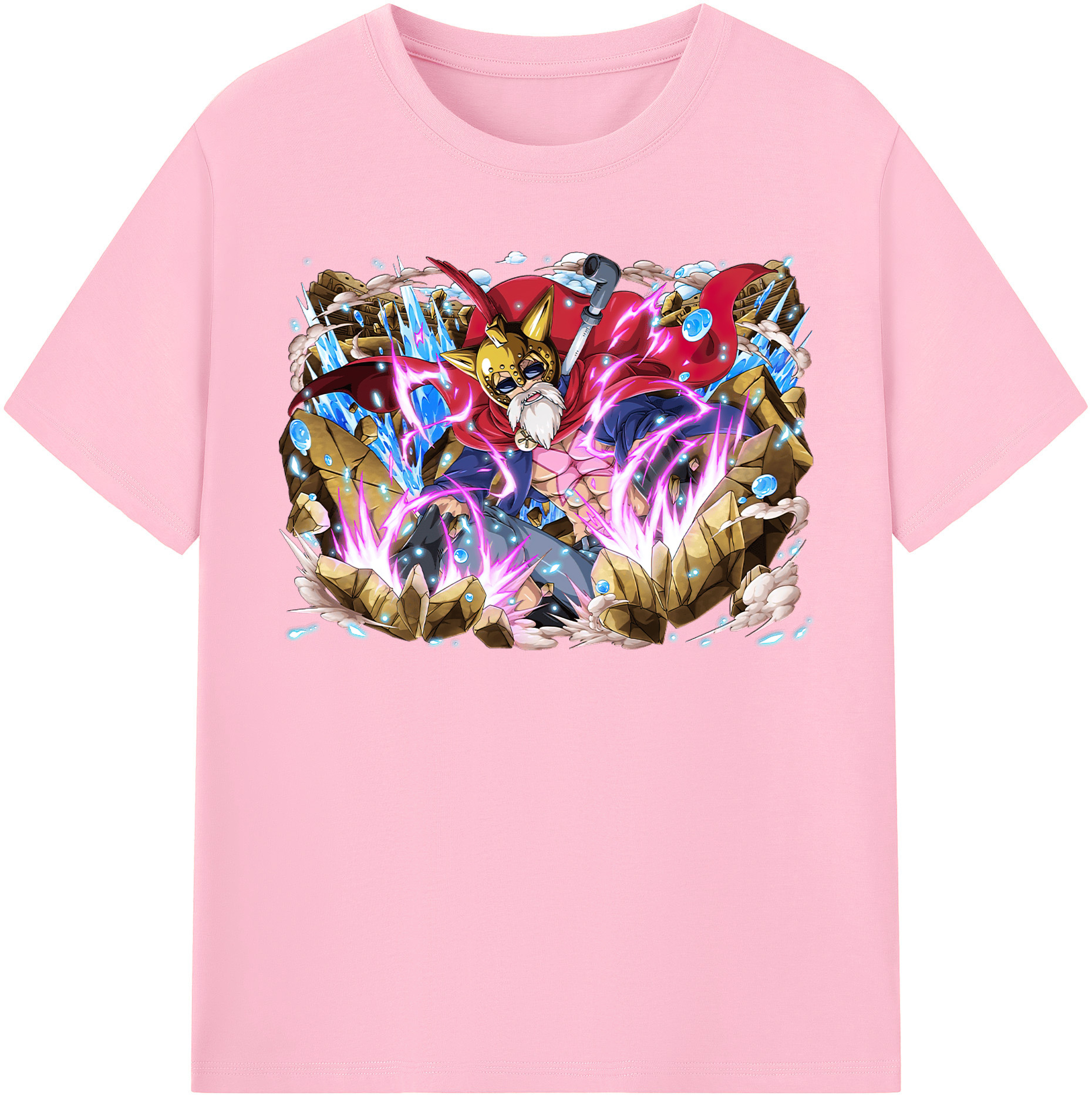 ワンピース モンキー・D・ルフィ ONE PIECE Monkey D. Luffy 綿100％半袖Tシャツ（フロントプリント）