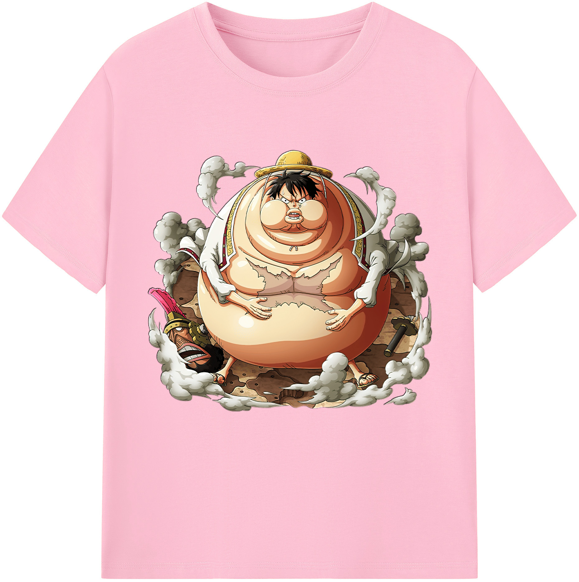 ワンピース モンキー・D・ルフィ ONE PIECE Monkey D. Luffy 綿100％半袖Tシャツ（フロントプリント）