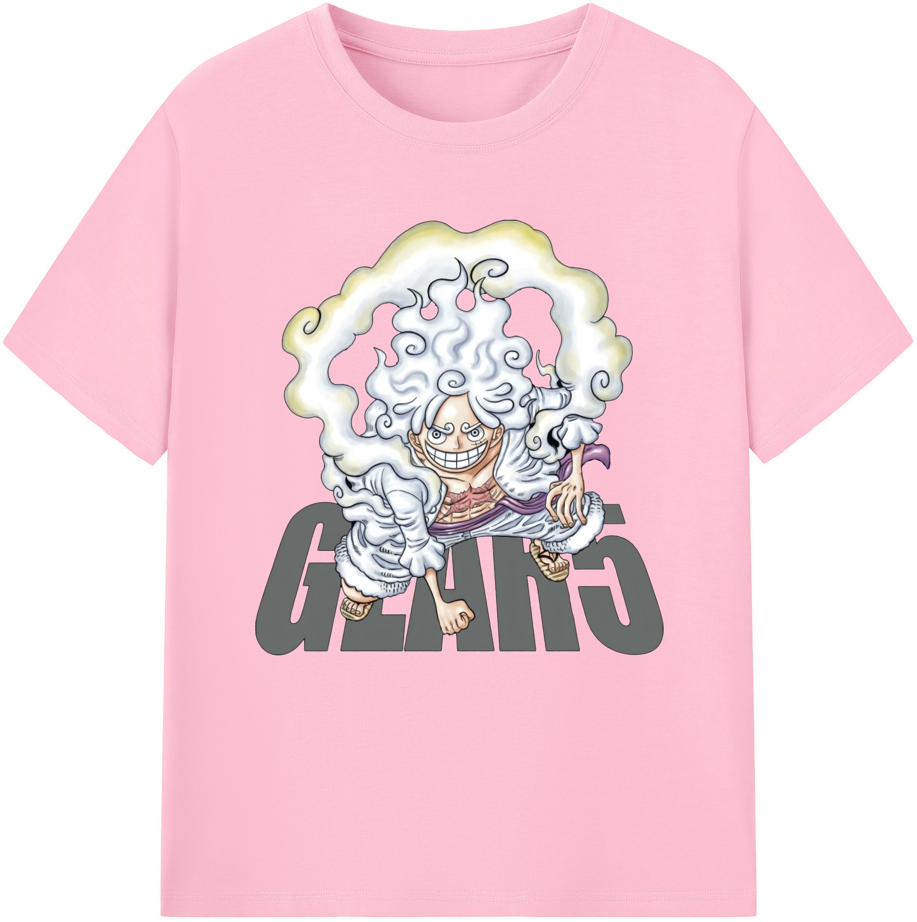 ワンピース モンキー・D・ルフィ ONE PIECE Monkey D. Luffy 綿100％半袖Tシャツ（フロントプリント）