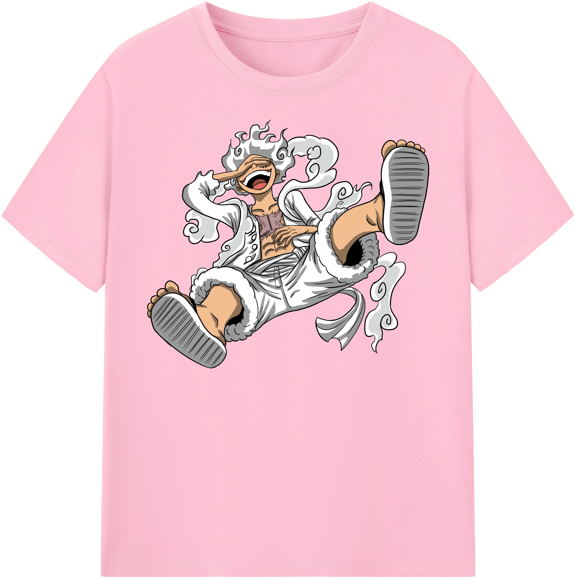 ワンピース モンキー・D・ルフィ ONE PIECE Monkey D. Luffy 綿100％半袖Tシャツ（フロントプリント）