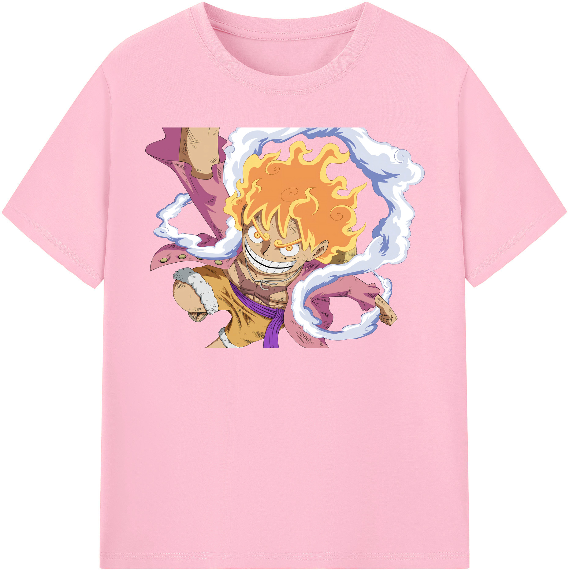 ワンピース モンキー・D・ルフィ ONE PIECE Monkey D. Luffy 綿100％半袖Tシャツ（フロントプリント）