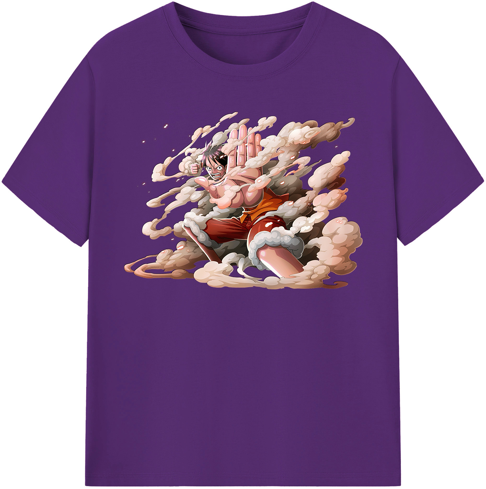 ワンピース モンキー・D・ルフィ ONE PIECE Monkey D. Luffy 綿100％半袖Tシャツ（フロントプリント）